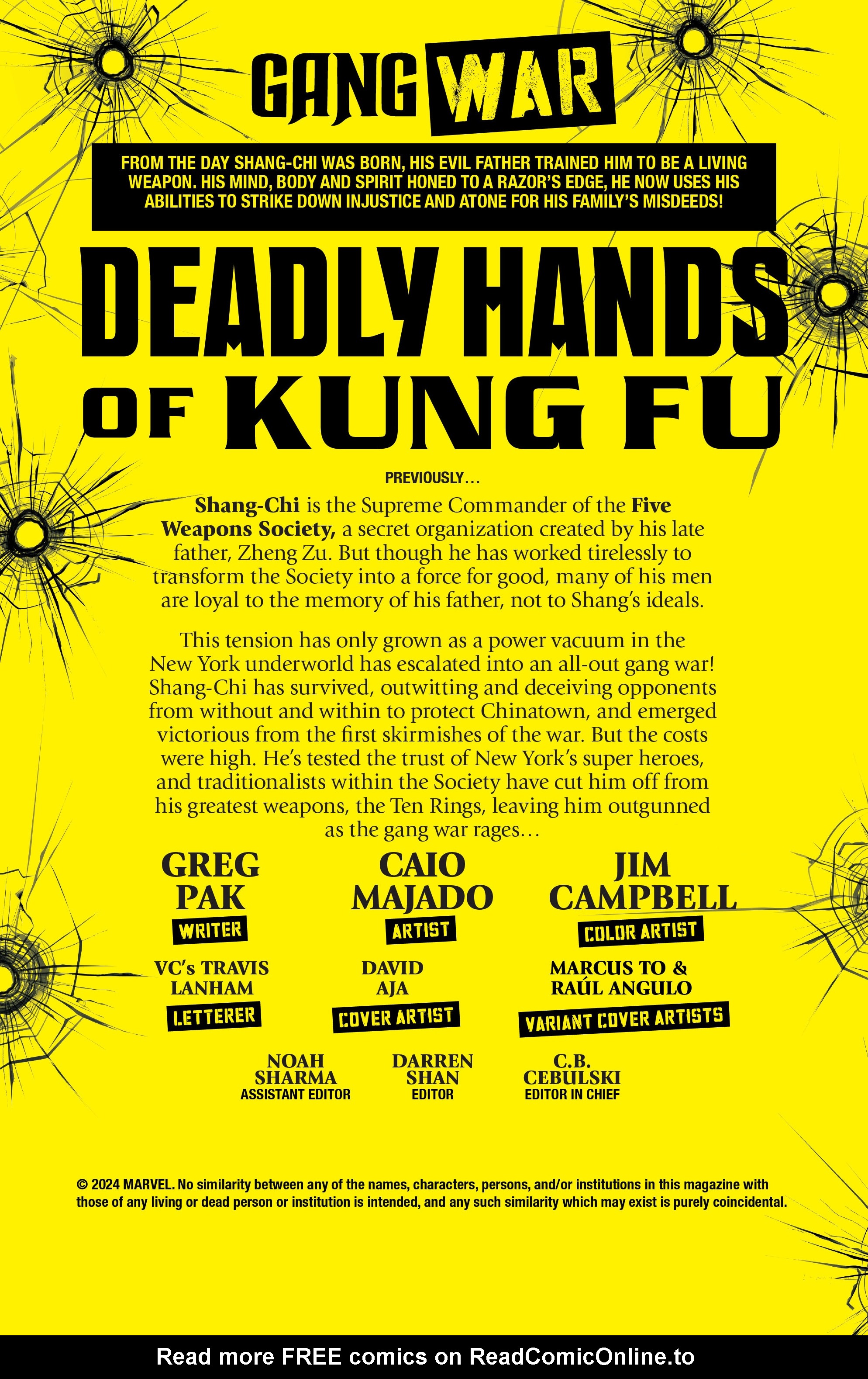 Read online Deadly Hands of Kung Fu: Gang War comic -  Issue #2 - 2