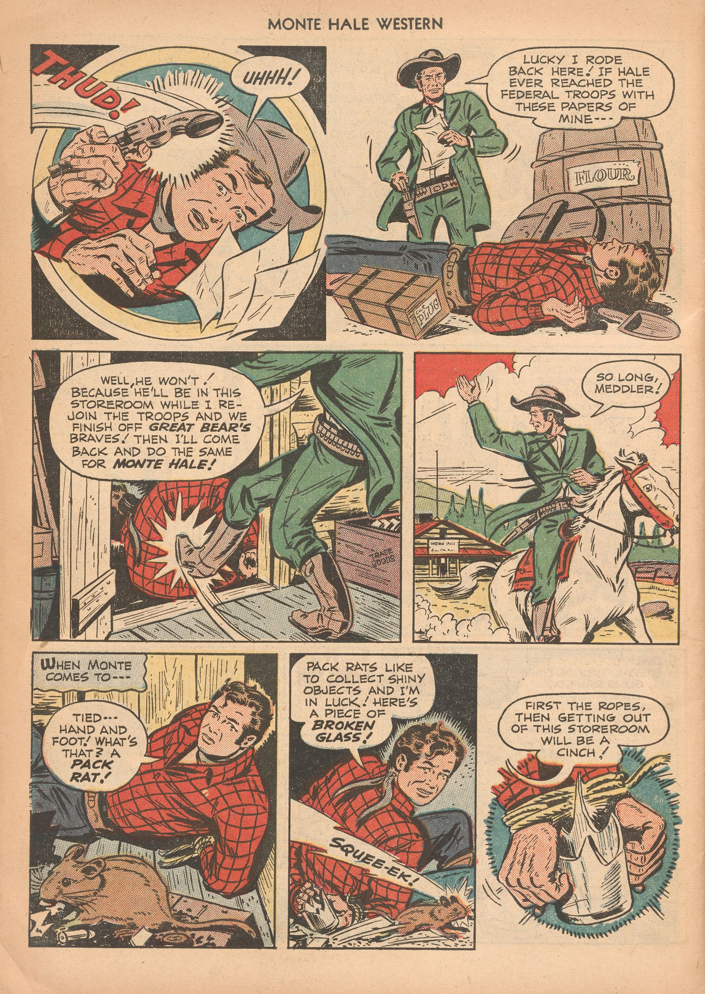 Read online Monte Hale Western comic -  Issue #43 - 46