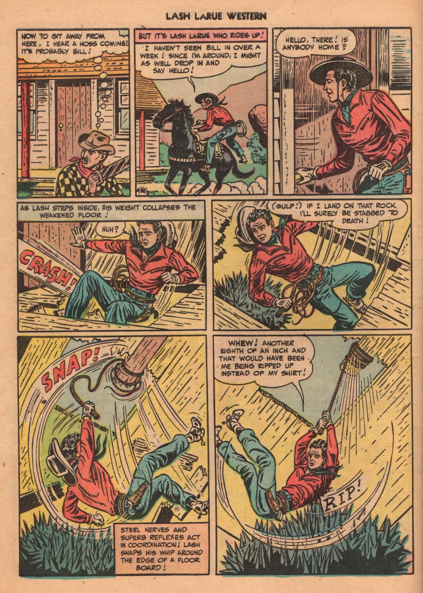 Read online Lash Larue Western (1949) comic -  Issue #1 - 32