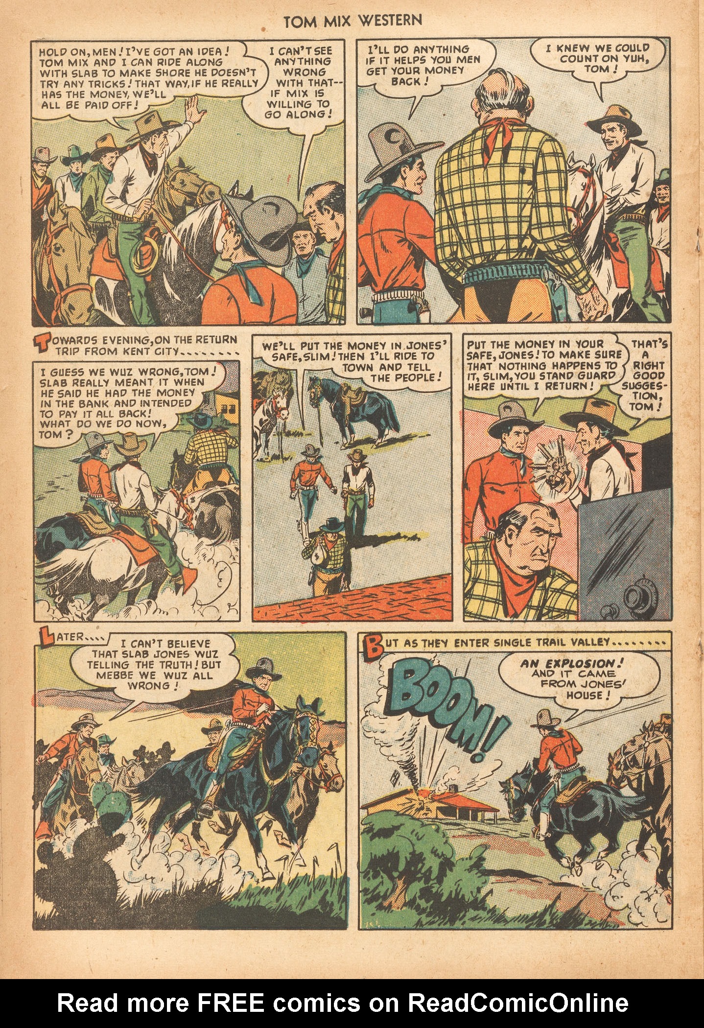 Read online Tom Mix Western (1948) comic -  Issue #23 - 28