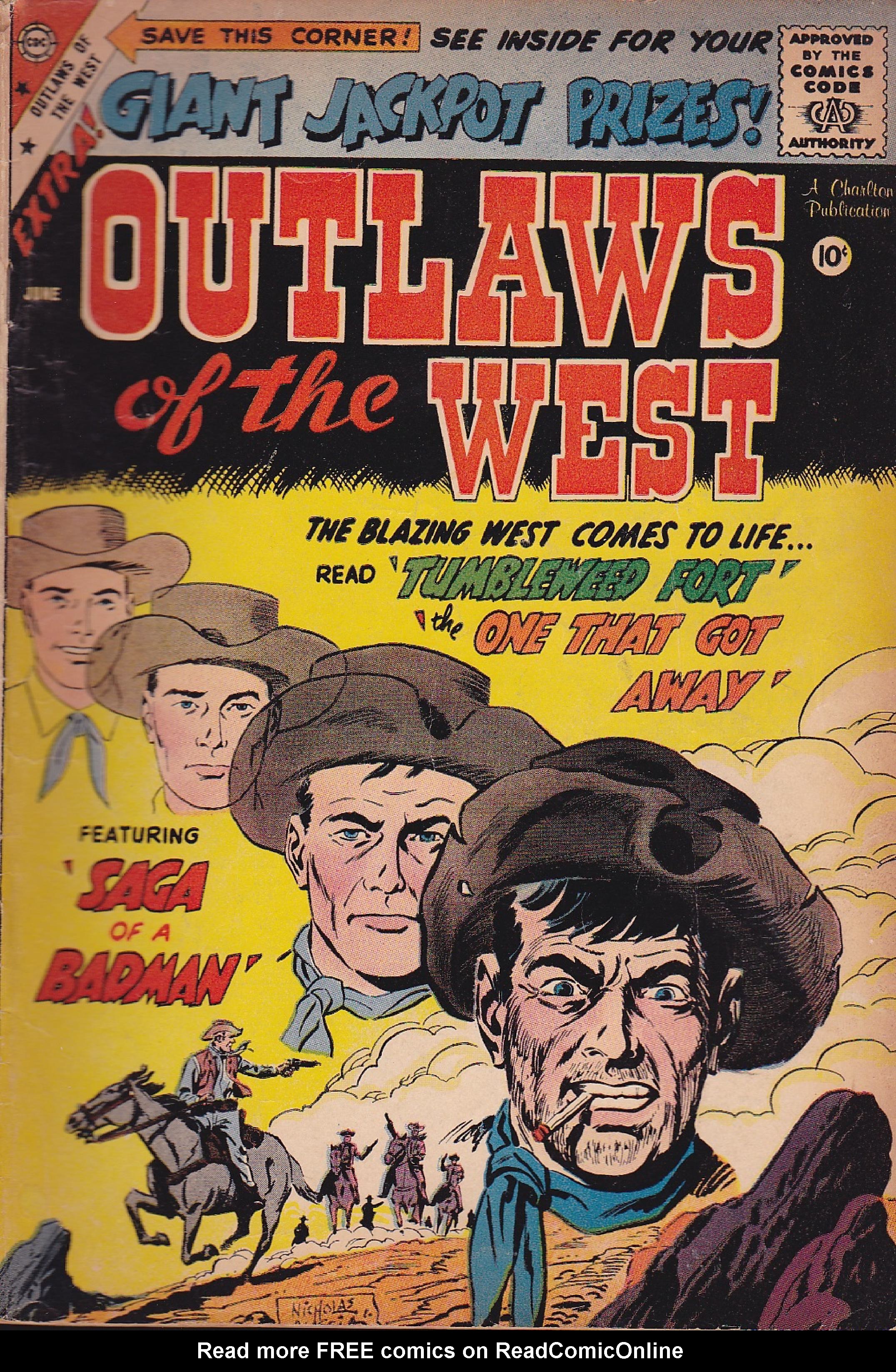 Read online Outlaws of the West comic -  Issue #20 - 1