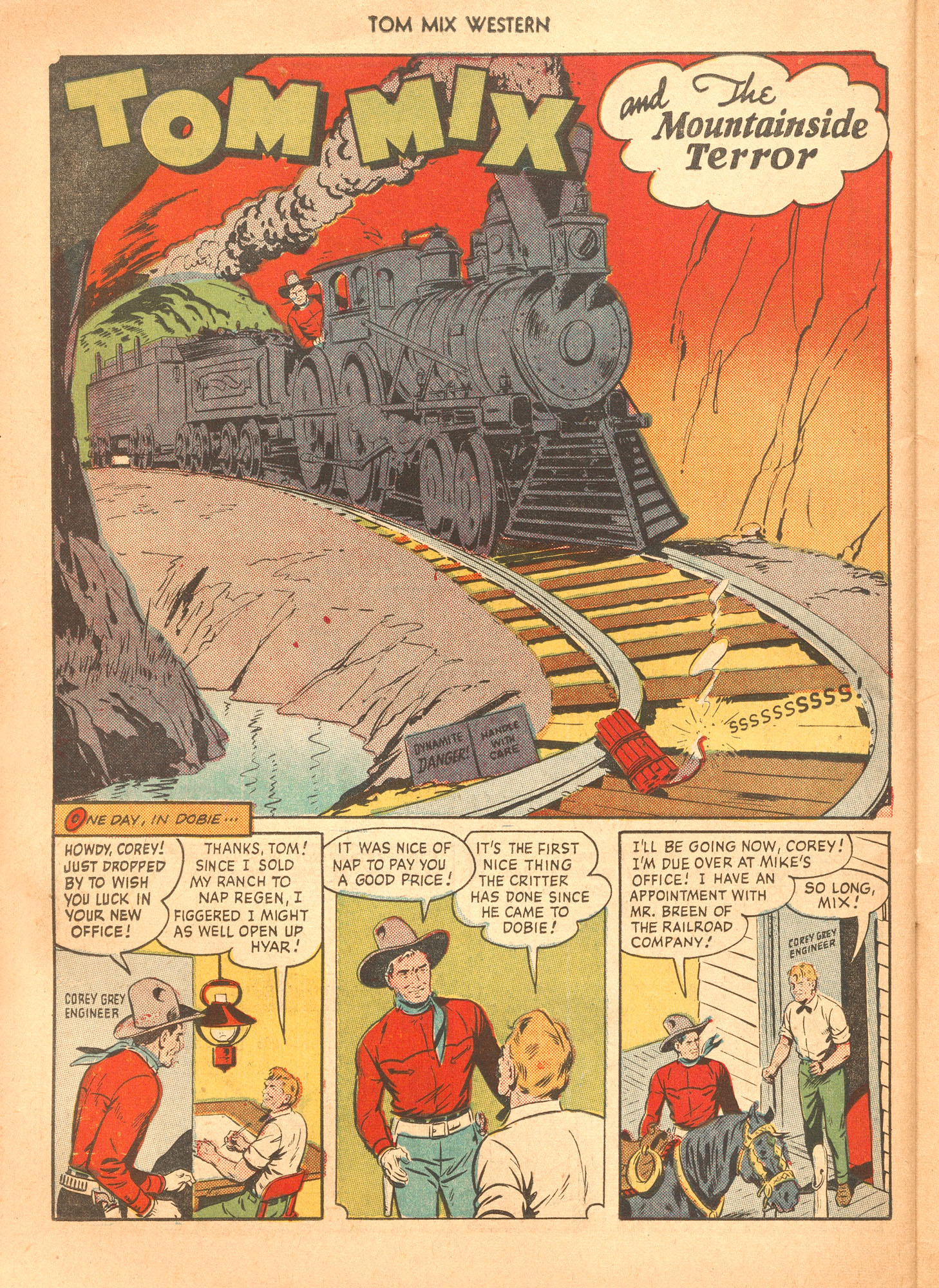 Read online Tom Mix Western (1948) comic -  Issue #36 - 42