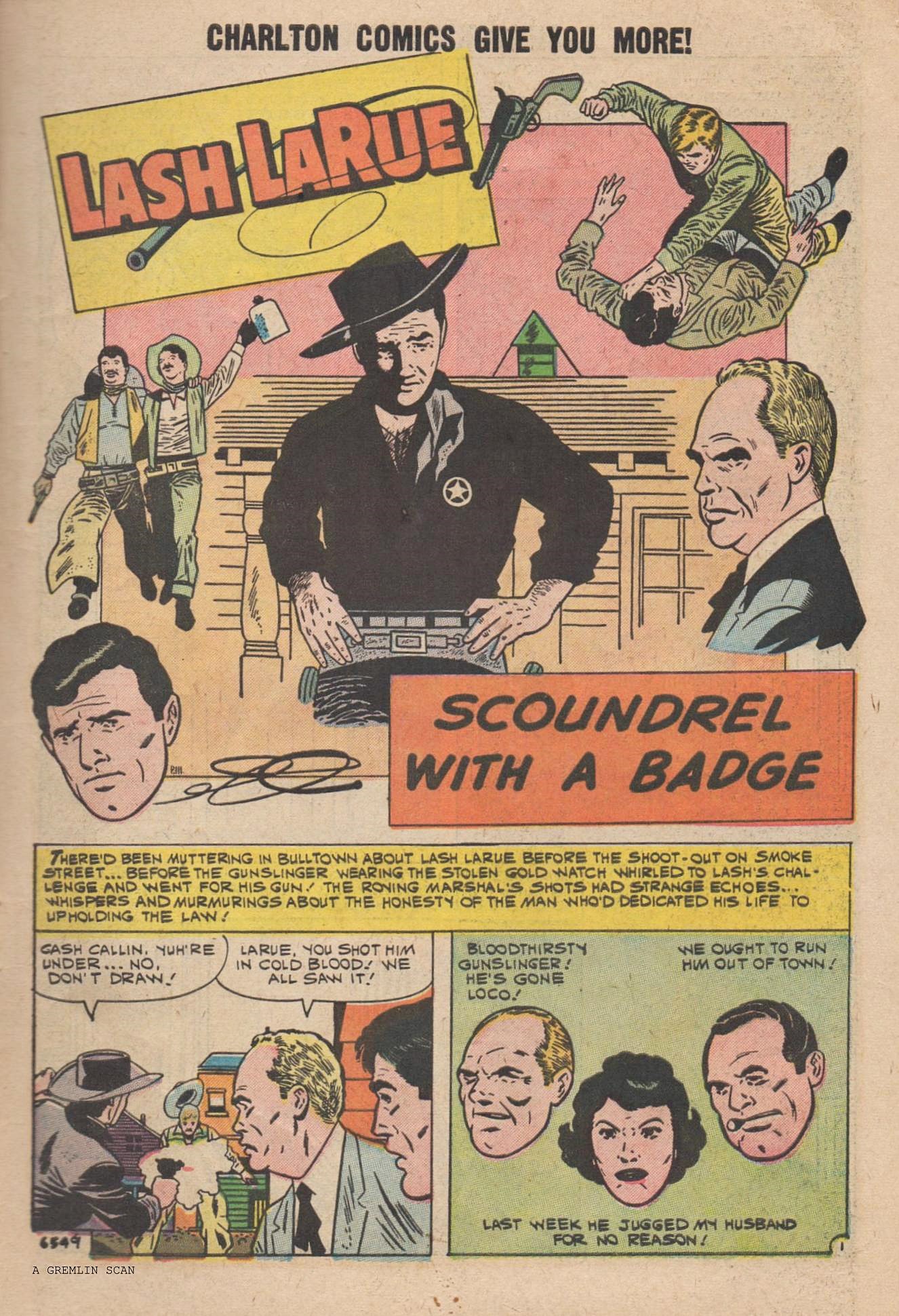Read online Lash Larue Western (1949) comic -  Issue #80 - 3