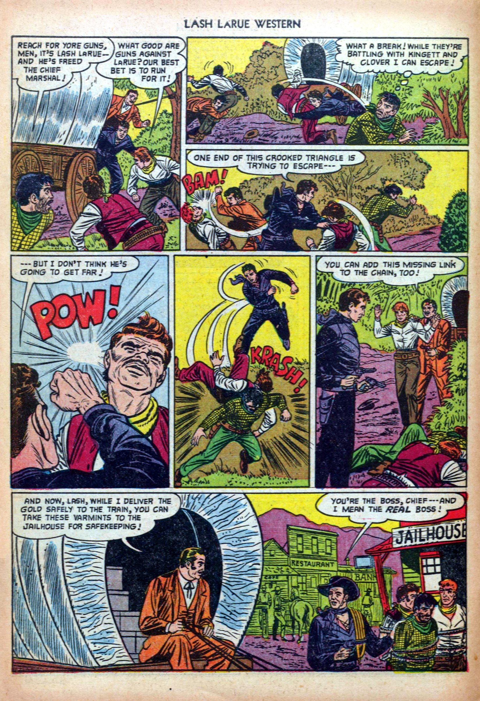 Read online Lash Larue Western (1949) comic -  Issue #33 - 10
