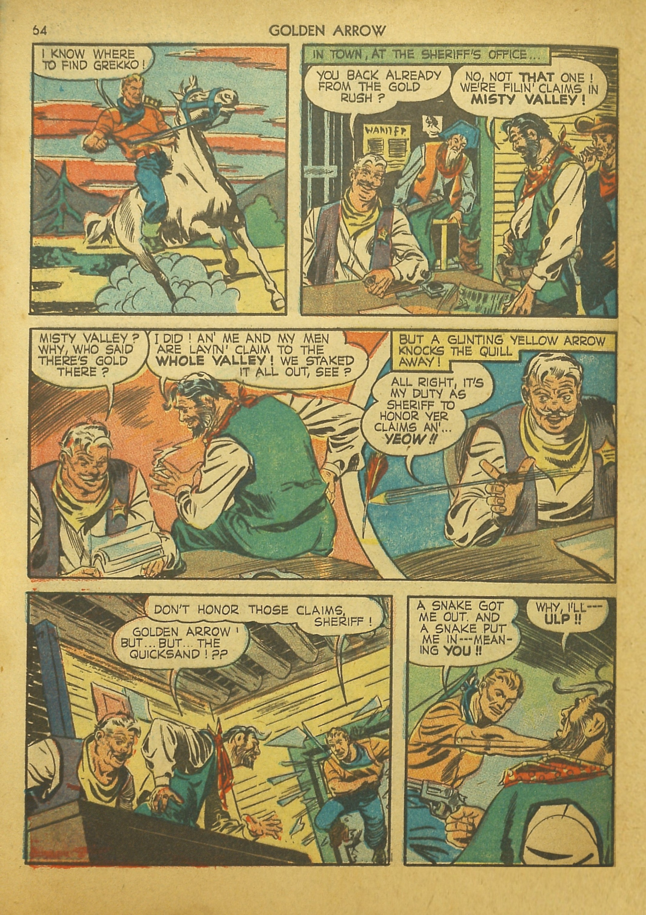 Read online Golden Arrow comic -  Issue #2 - 63