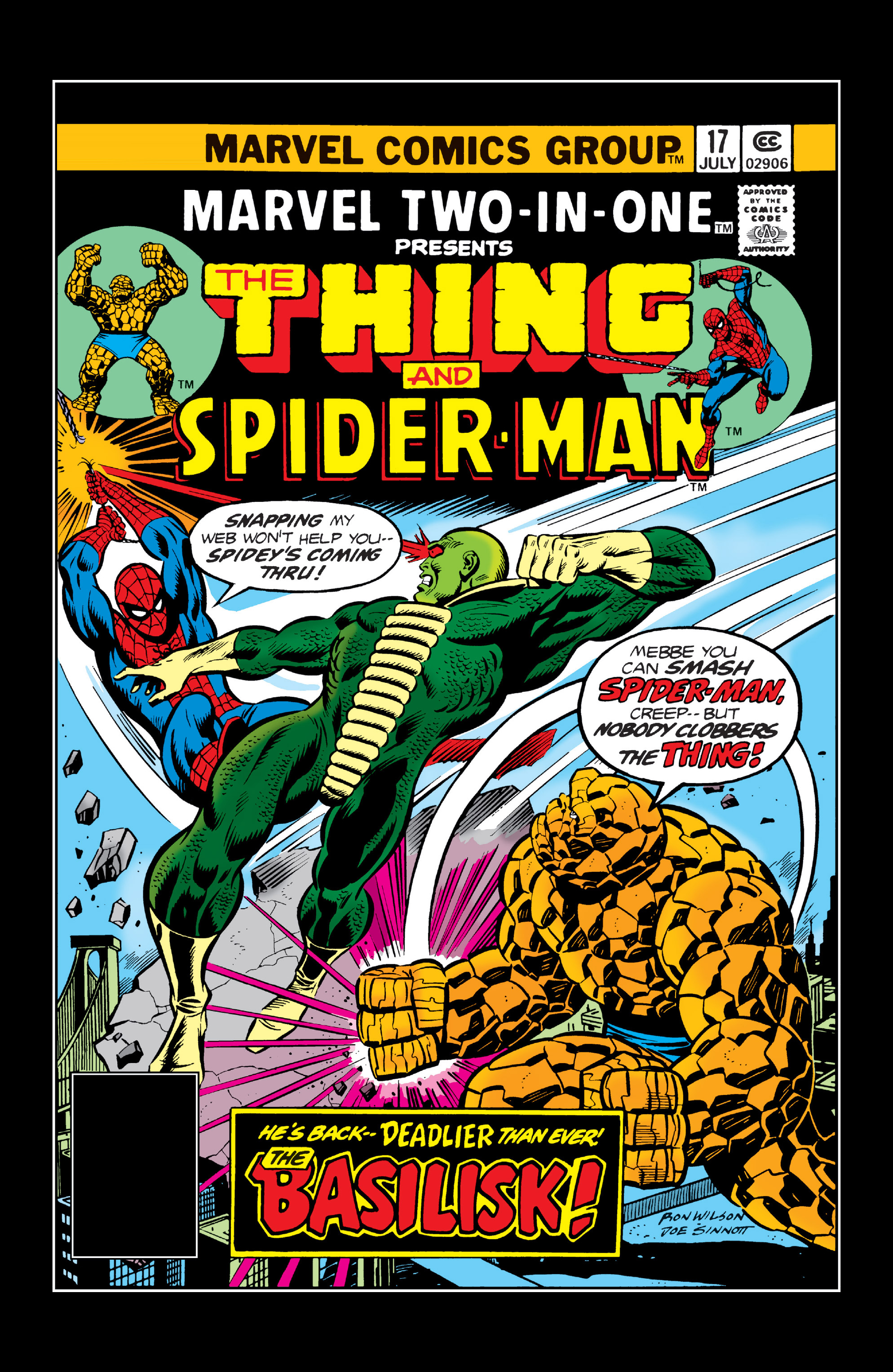 Read online Marvel Two-In-One comic -  Issue #17 - 1