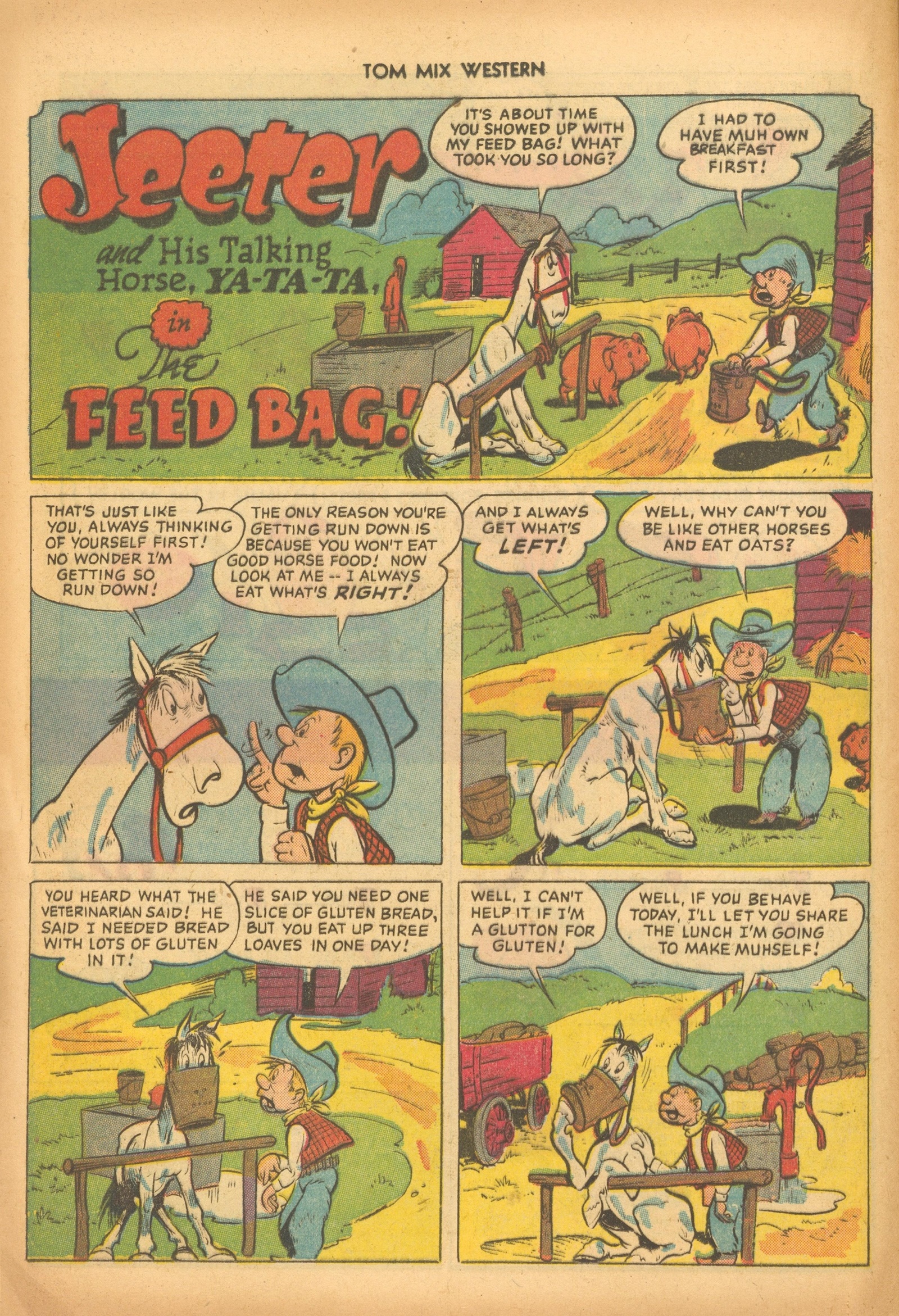Read online Tom Mix Western (1948) comic -  Issue #53 - 12