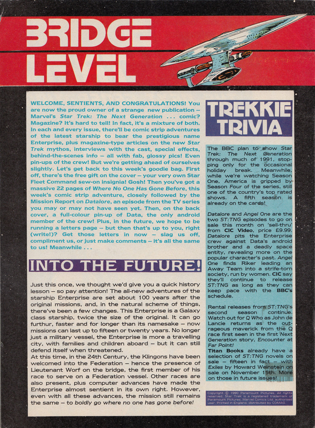 Read online Star Trek The Next Generation (1990) comic -  Issue #1 - 2