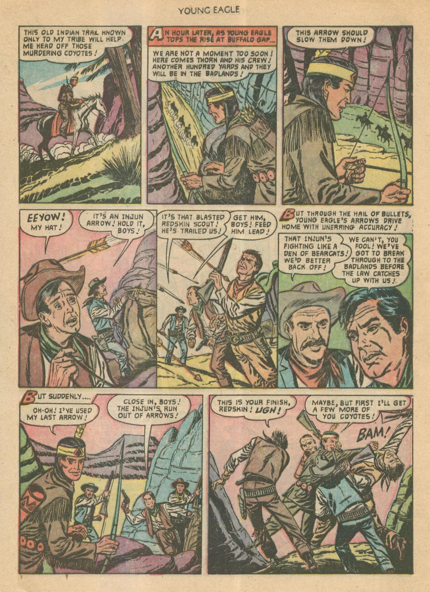 Read online Young Eagle comic -  Issue #9 - 14