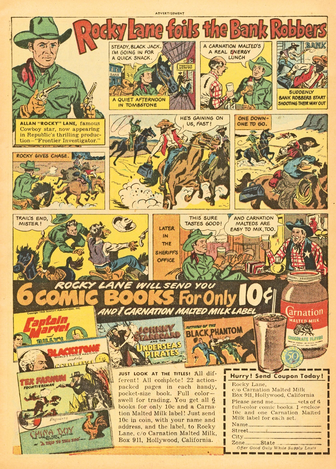 Read online Tom Mix Western (1948) comic -  Issue #21 - 13