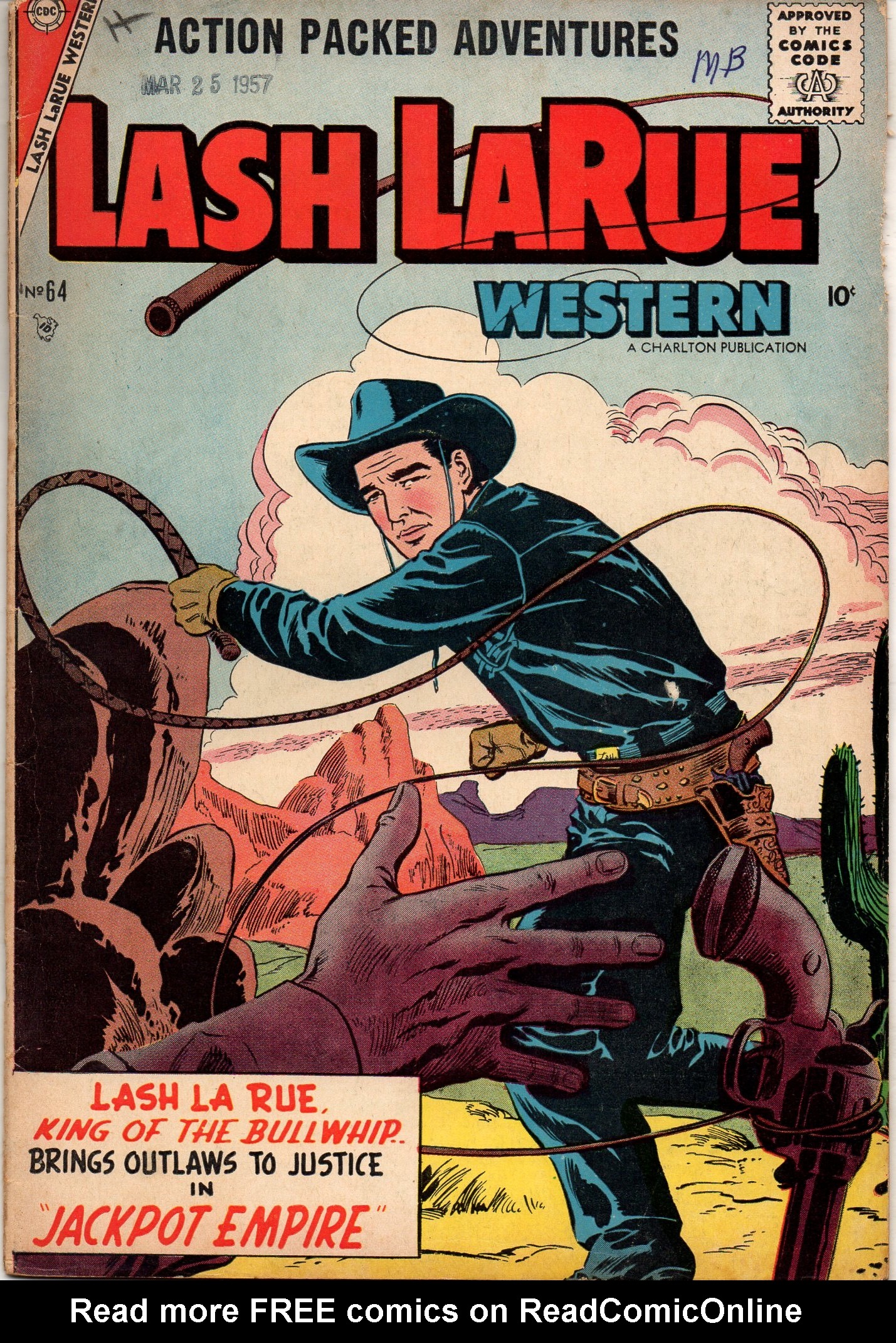 Read online Lash Larue Western (1949) comic -  Issue #64 - 1