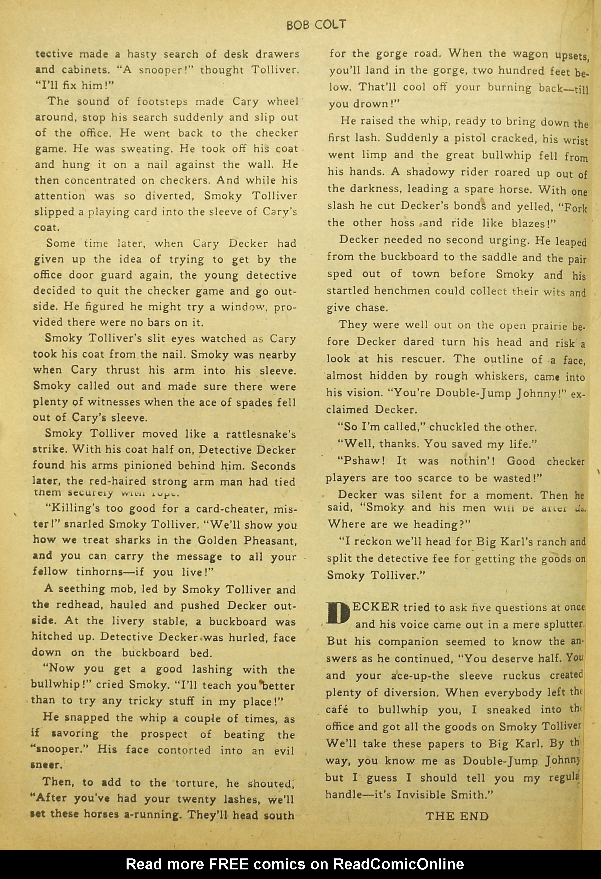 Read online Bob Colt Western comic -  Issue #8 - 22