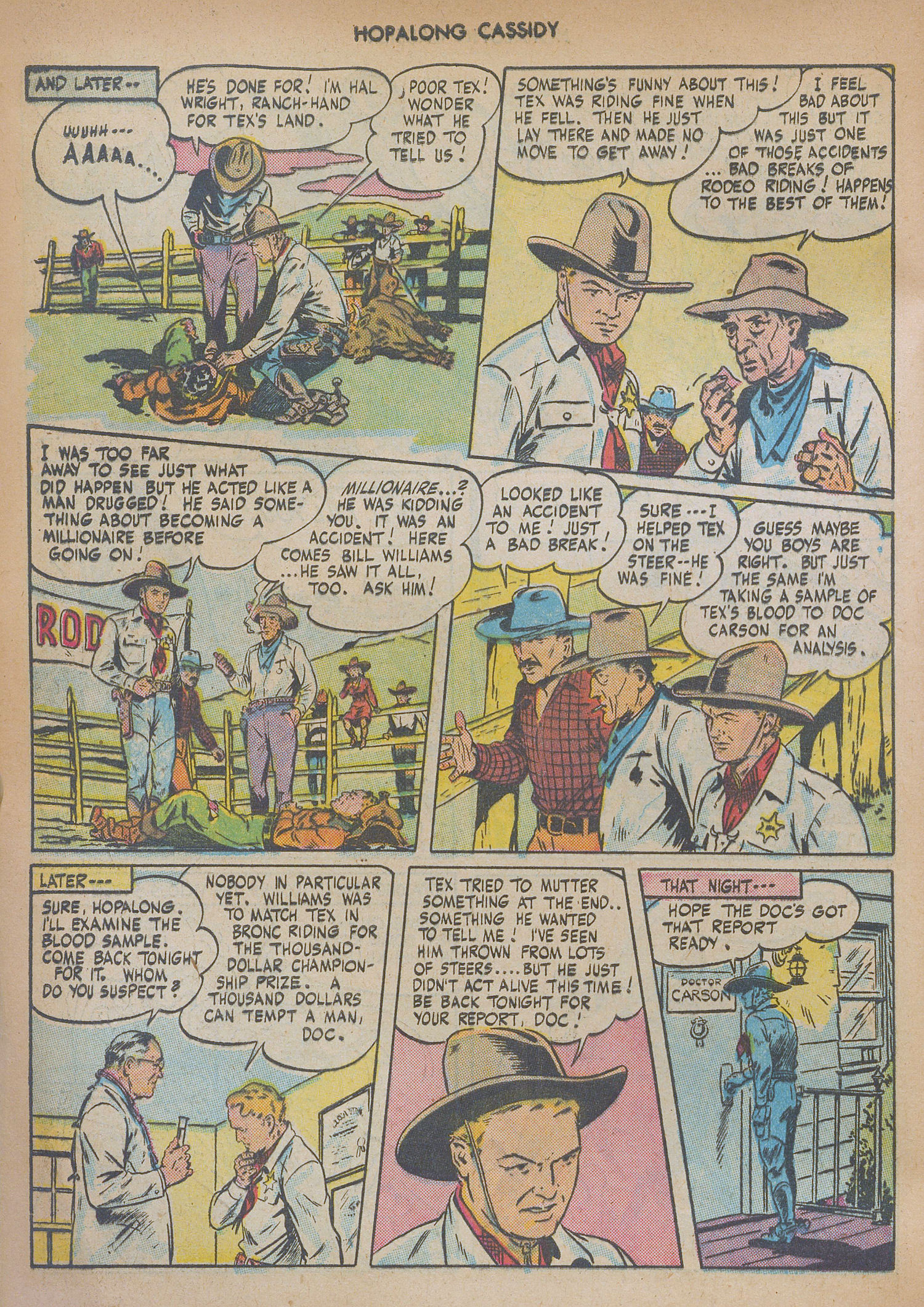 Read online Hopalong Cassidy comic -  Issue #6 - 6