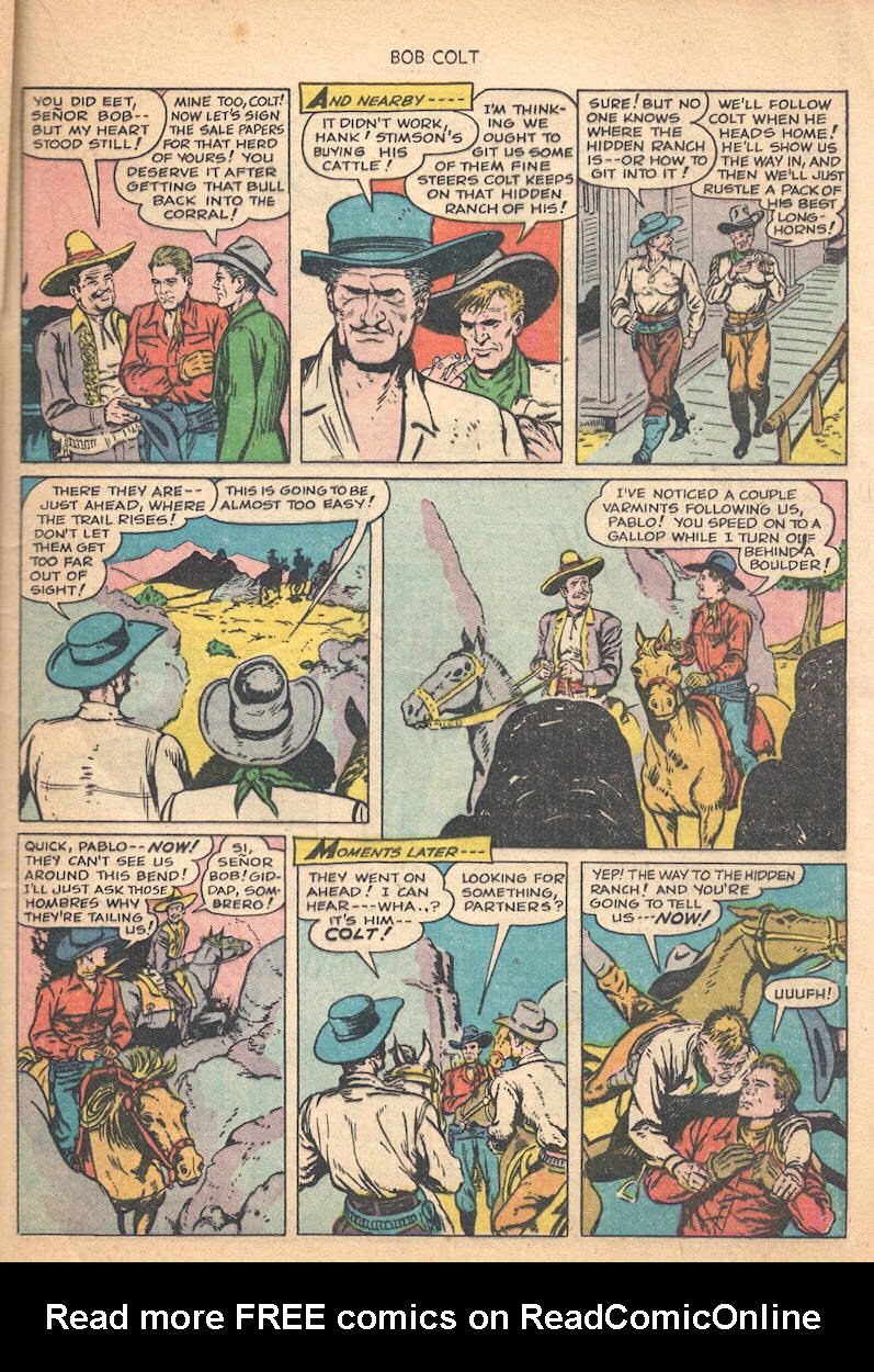 Read online Bob Colt Western comic -  Issue #1 - 21