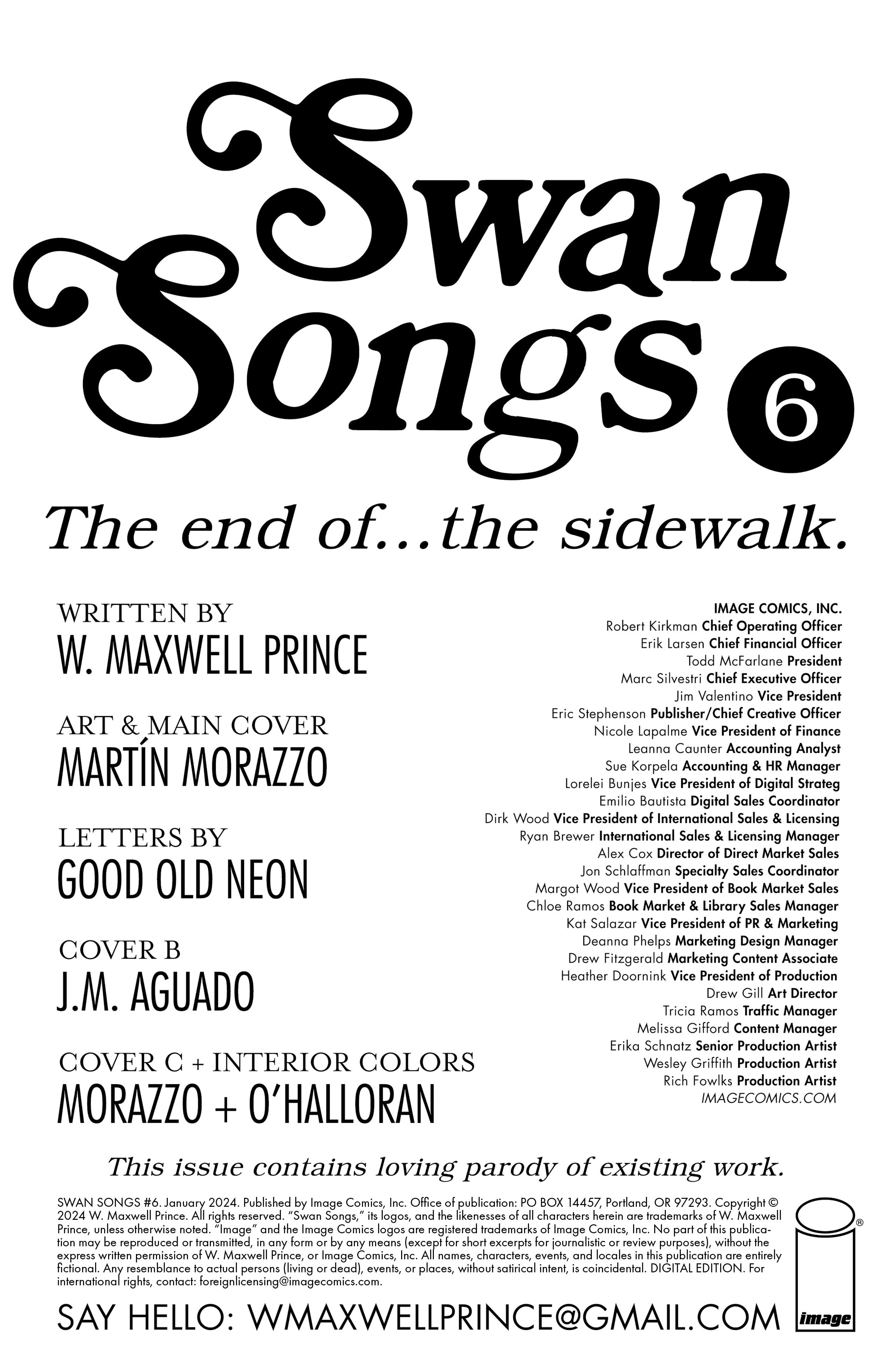 Read online Swan Songs comic -  Issue #6 - 2