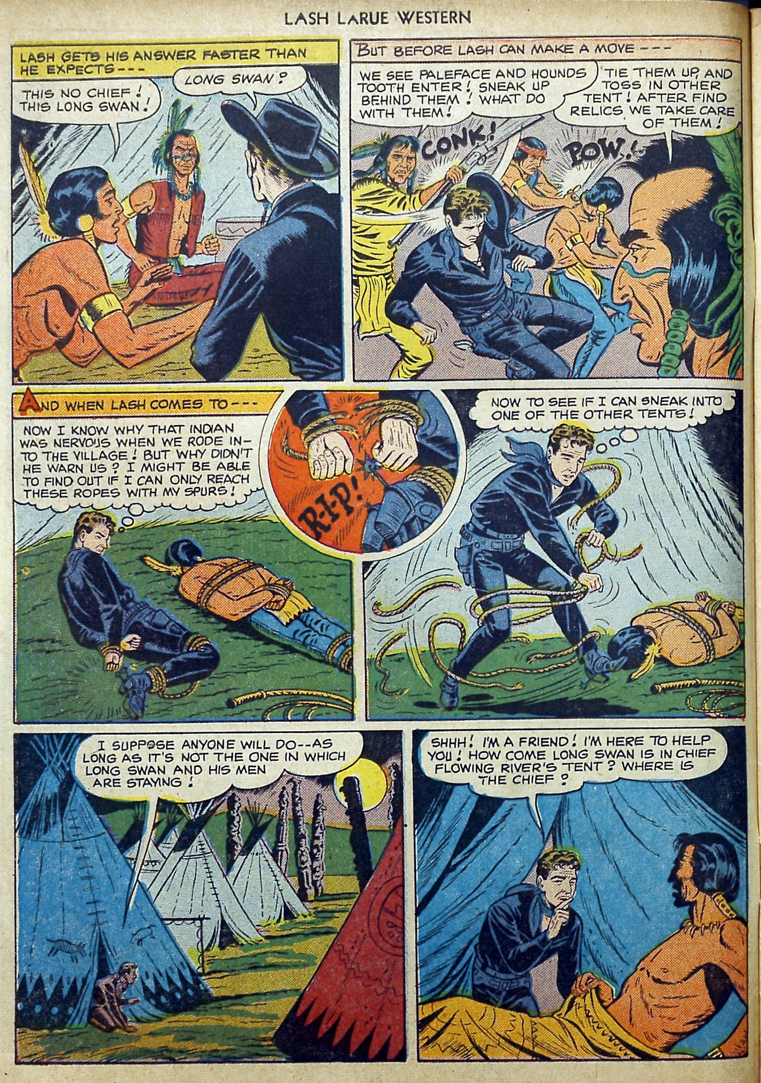 Read online Lash Larue Western (1949) comic -  Issue #11 - 10