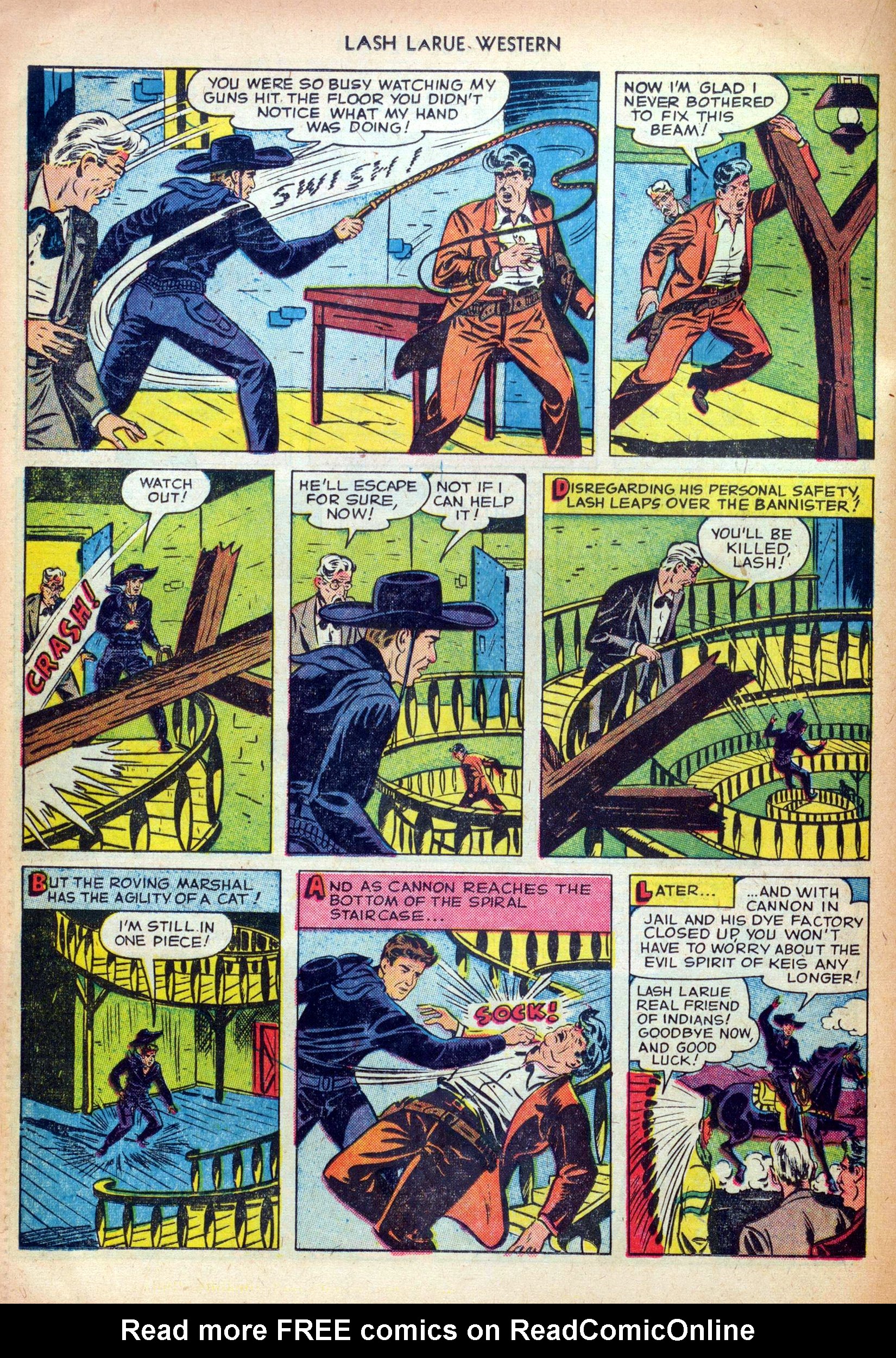 Read online Lash Larue Western (1949) comic -  Issue #24 - 24