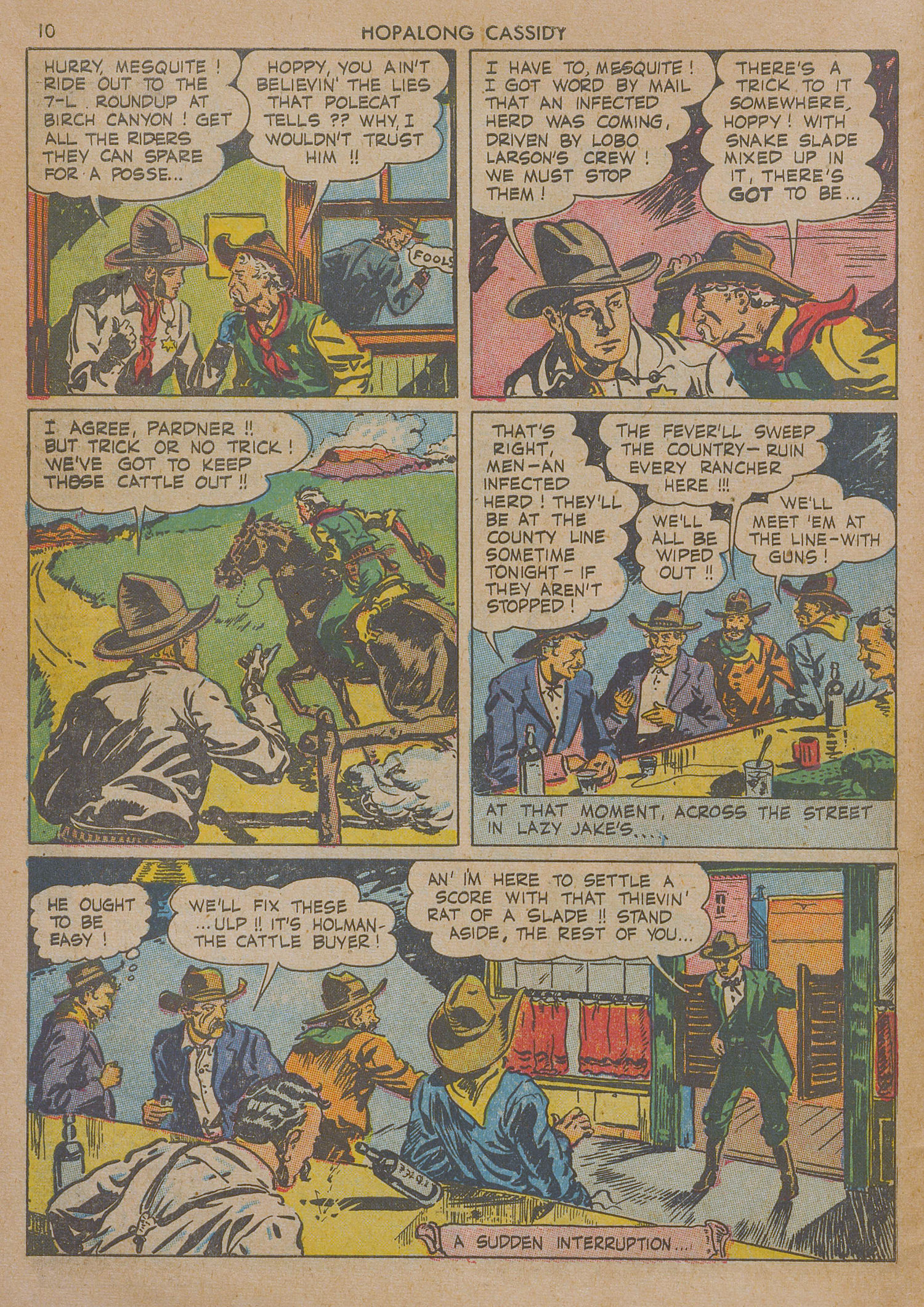 Read online Hopalong Cassidy comic -  Issue #1 - 10