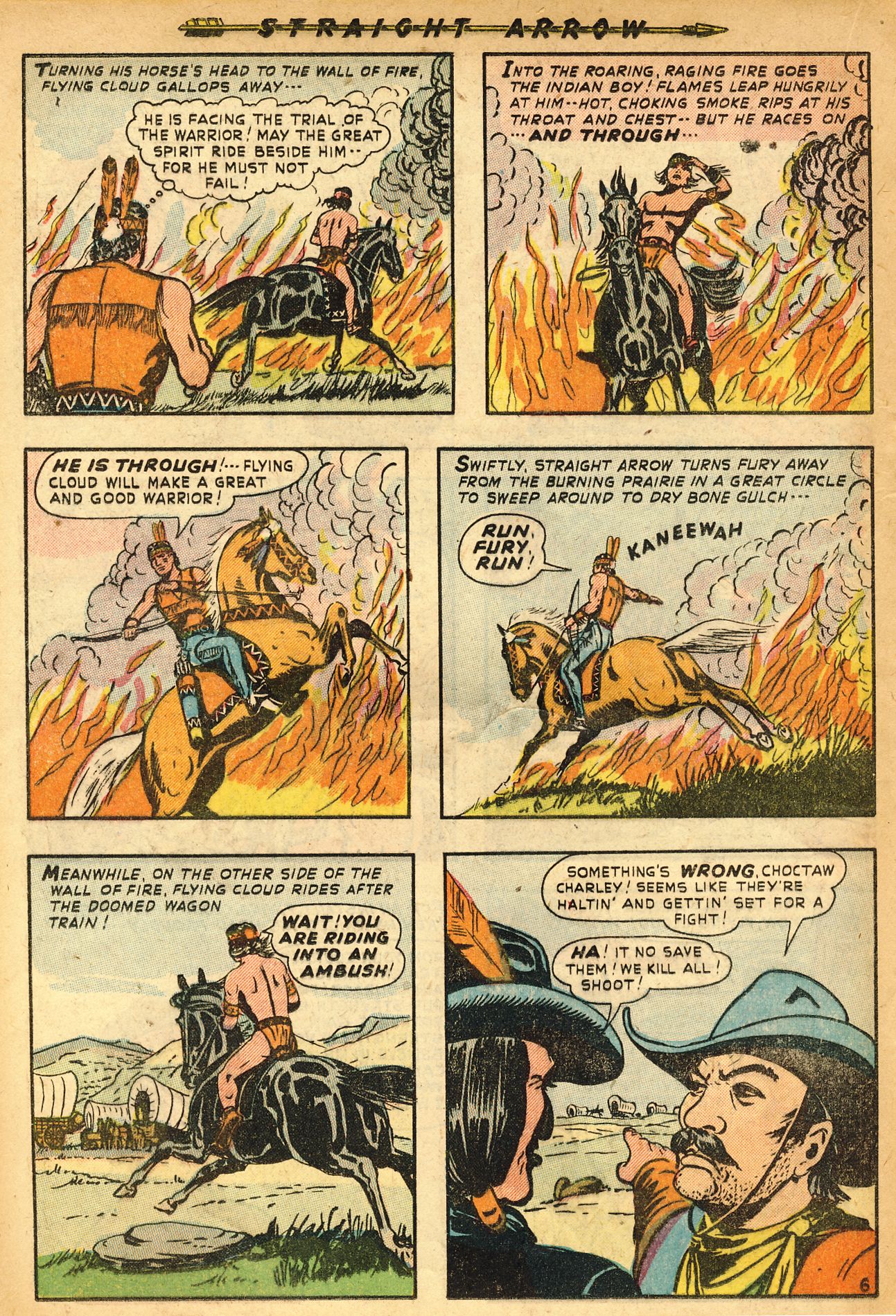 Read online Straight Arrow comic -  Issue #9 - 16
