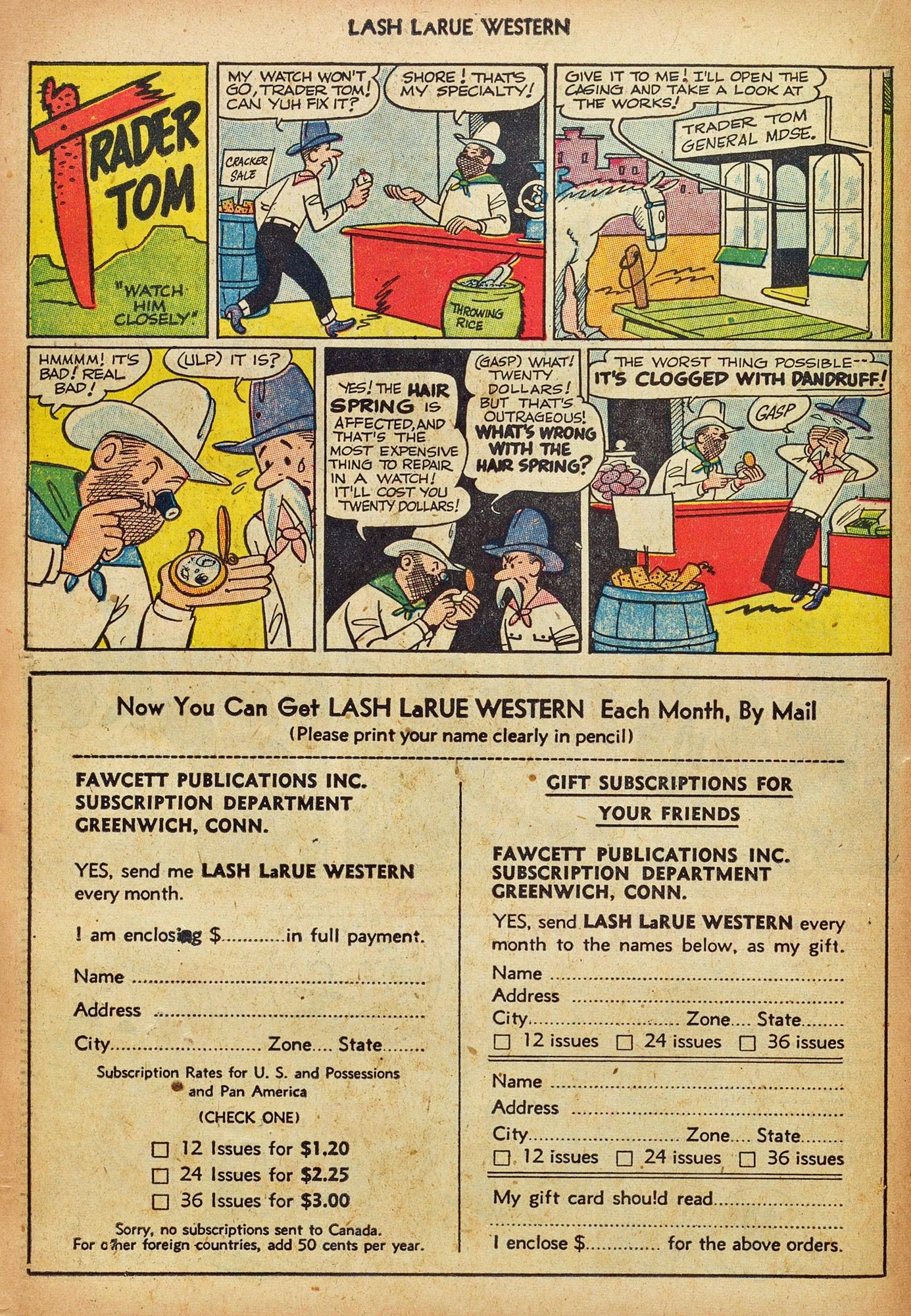 Read online Lash Larue Western (1949) comic -  Issue #44 - 22