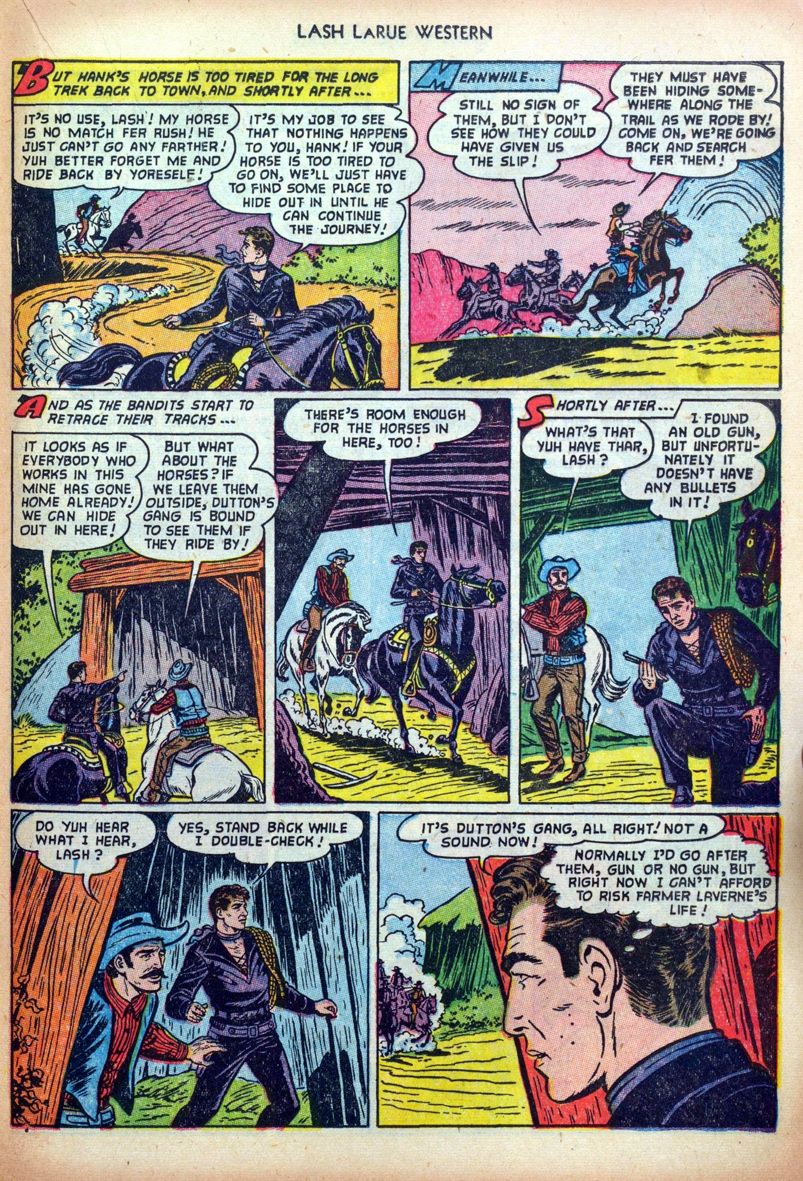 Read online Lash Larue Western (1949) comic -  Issue #35 - 21