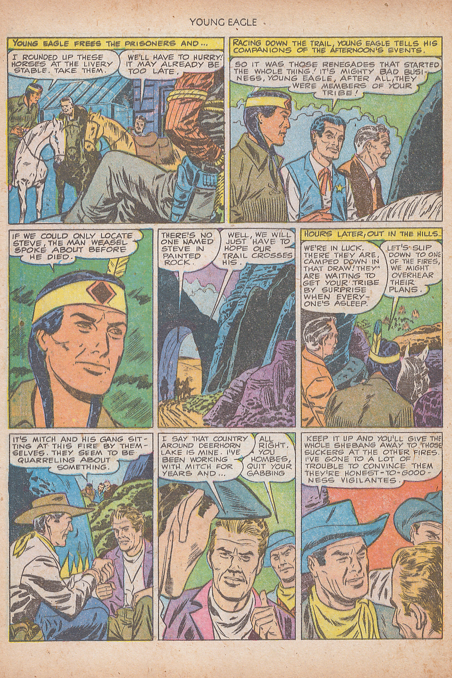 Read online Young Eagle comic -  Issue #7 - 14