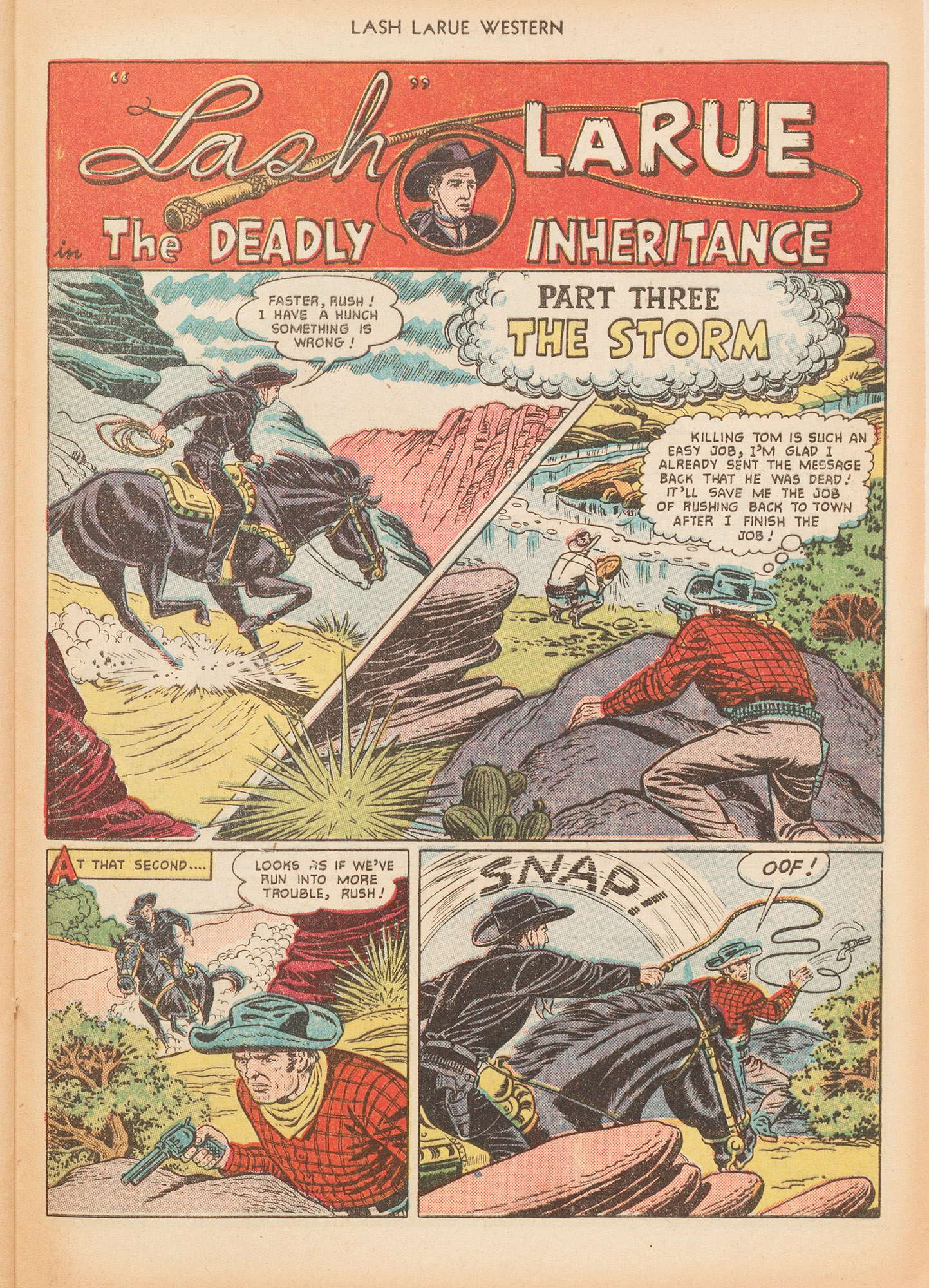 Read online Lash Larue Western (1949) comic -  Issue #16 - 29