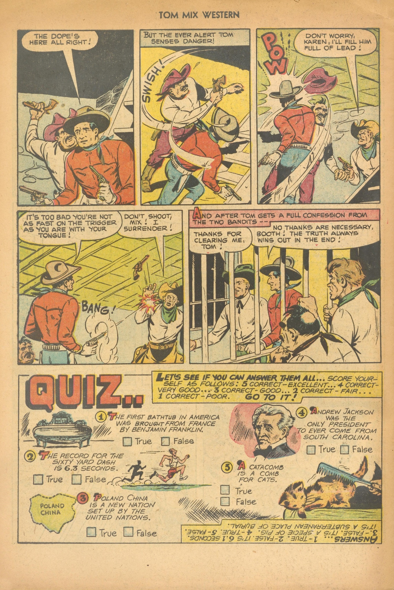 Read online Tom Mix Western (1948) comic -  Issue #57 - 34