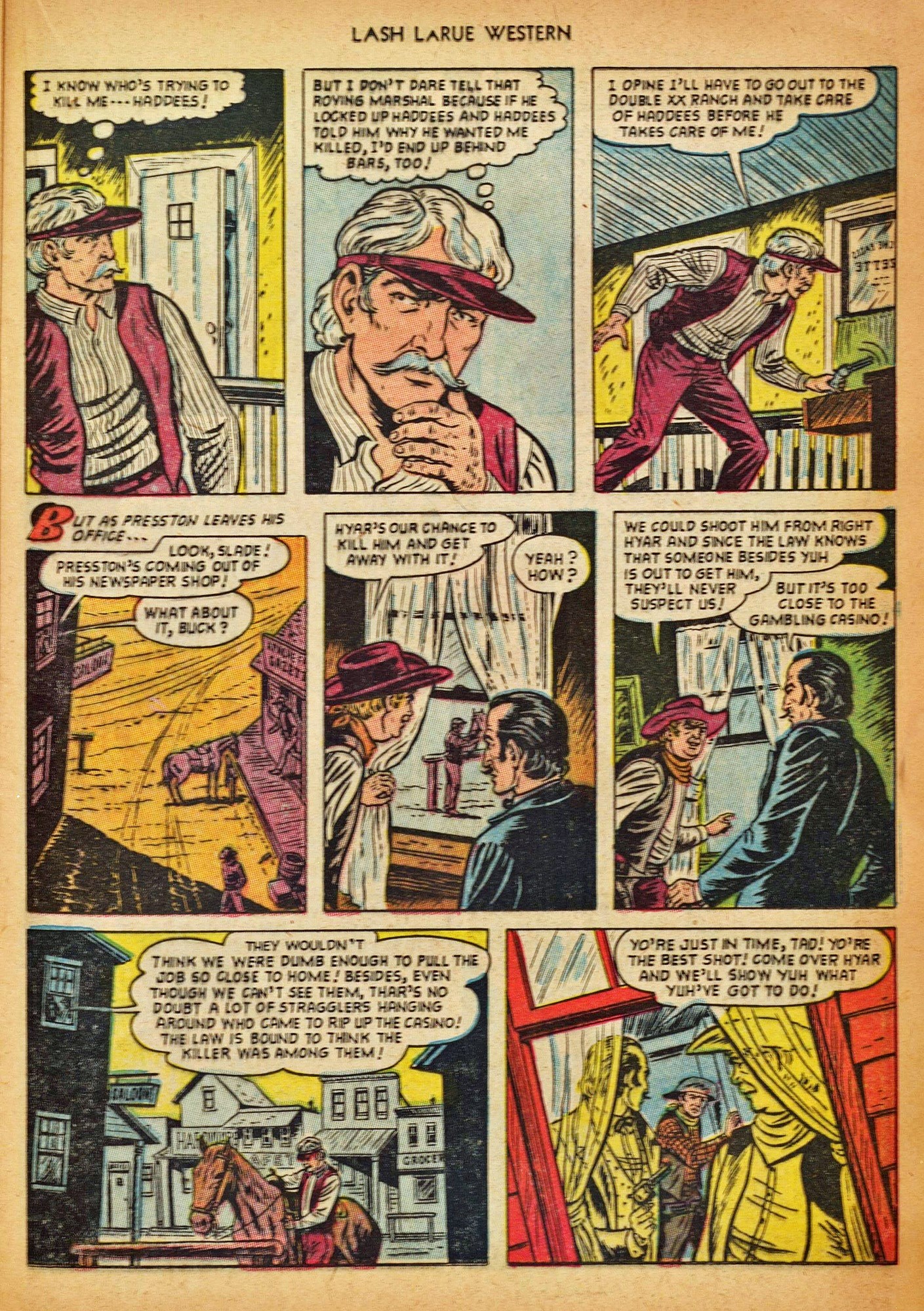Read online Lash Larue Western (1949) comic -  Issue #42 - 21
