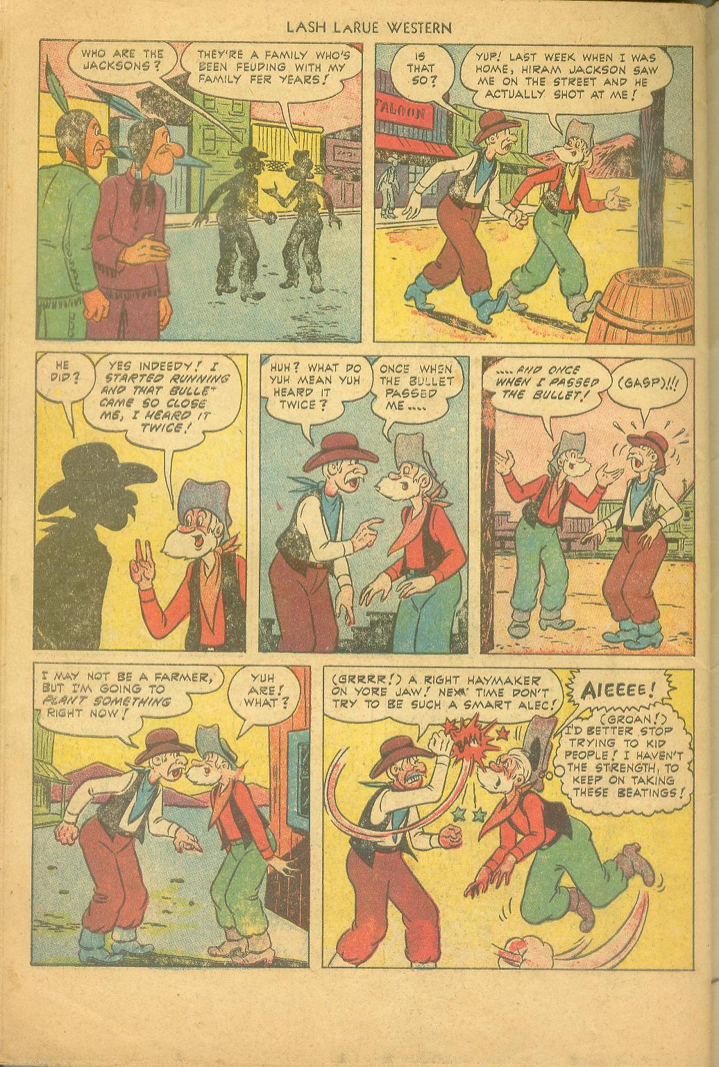 Read online Lash Larue Western (1949) comic -  Issue #43 - 34