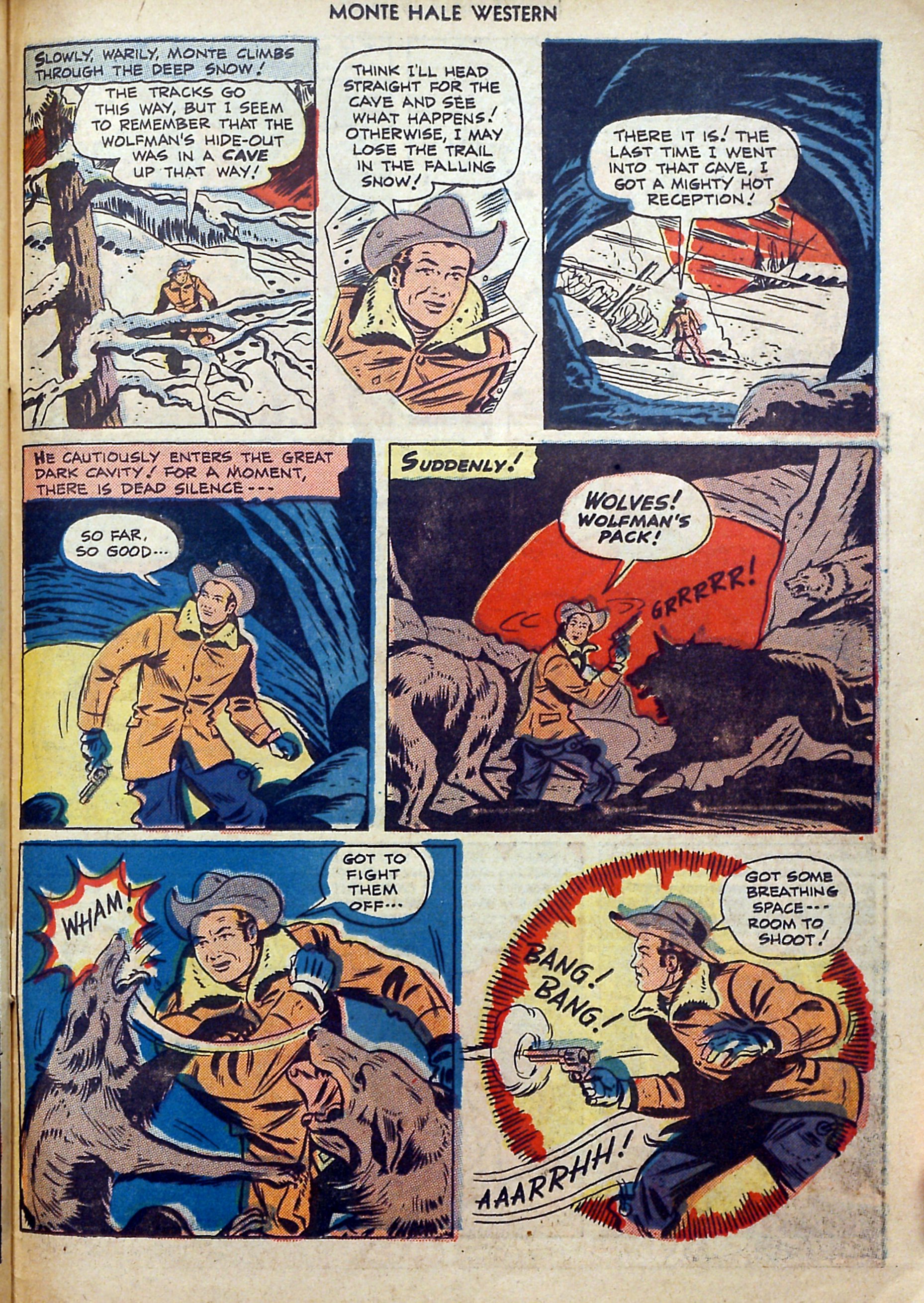 Read online Monte Hale Western comic -  Issue #40 - 45