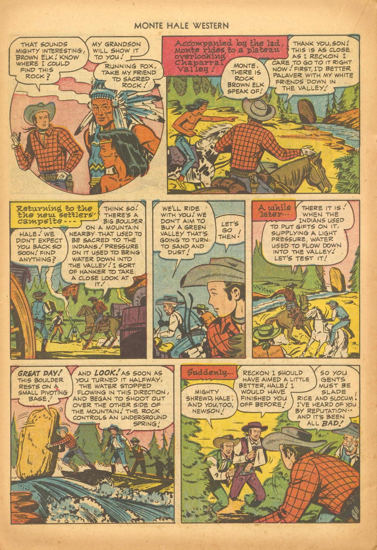 Read online Monte Hale Western comic -  Issue #79 - 22