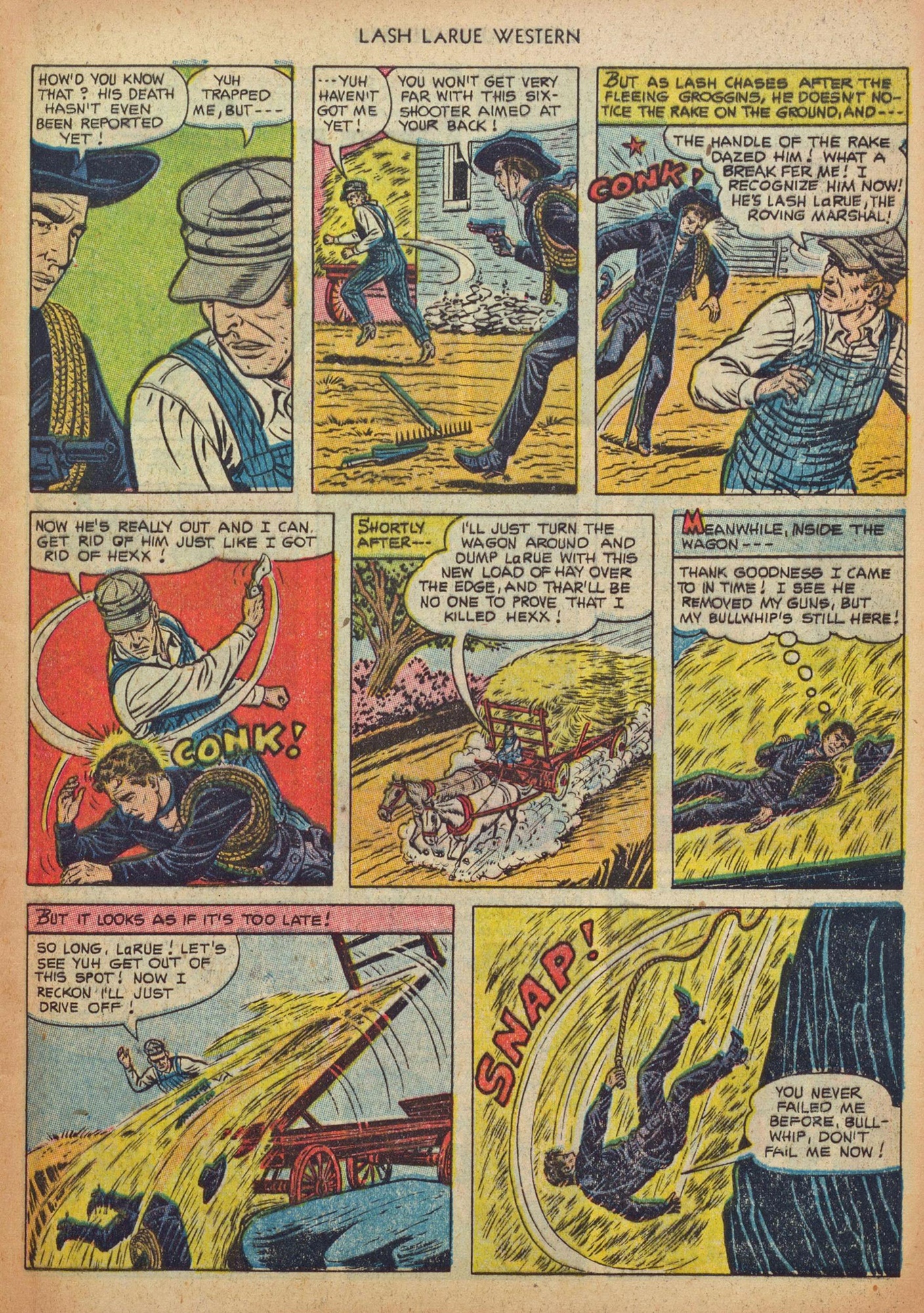 Read online Lash Larue Western (1949) comic -  Issue #37 - 9