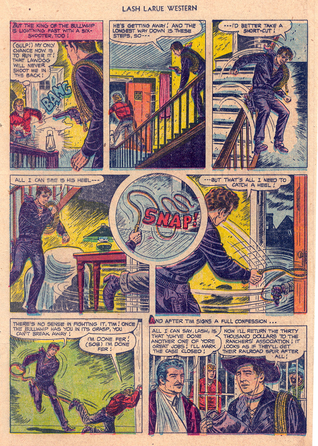 Read online Lash Larue Western (1949) comic -  Issue #45 - 17