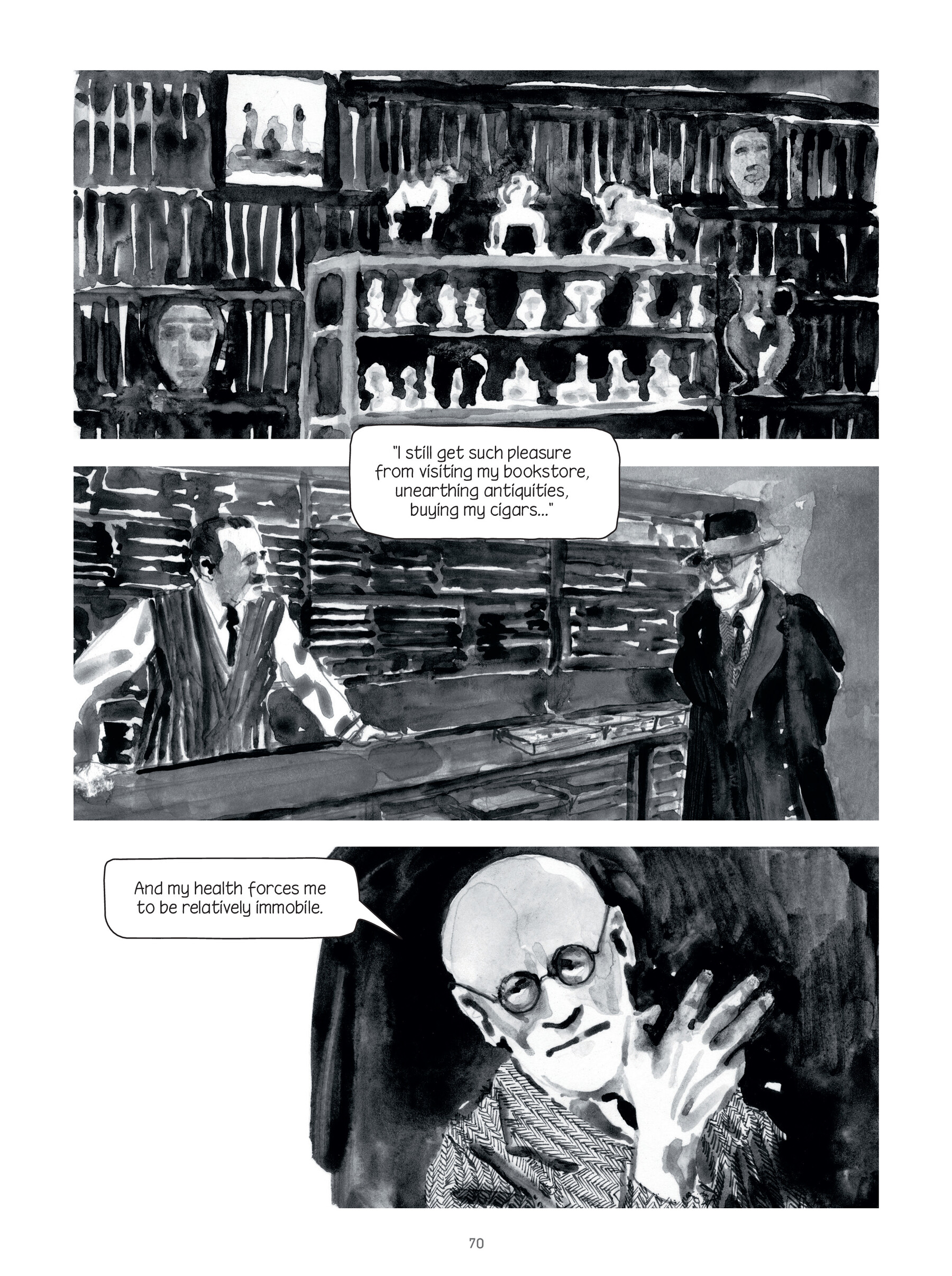 Read online Through Clouds of Smoke: Freud's Final Days comic -  Issue # TPB - 69