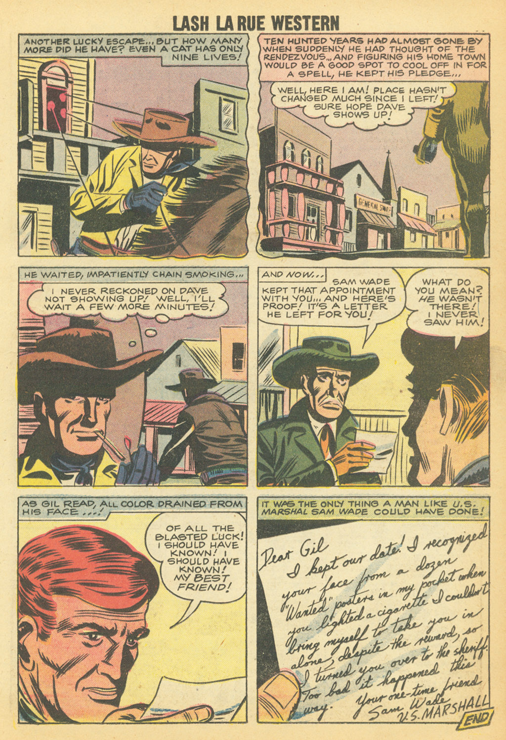 Read online Lash Larue Western (1949) comic -  Issue #68 - 40
