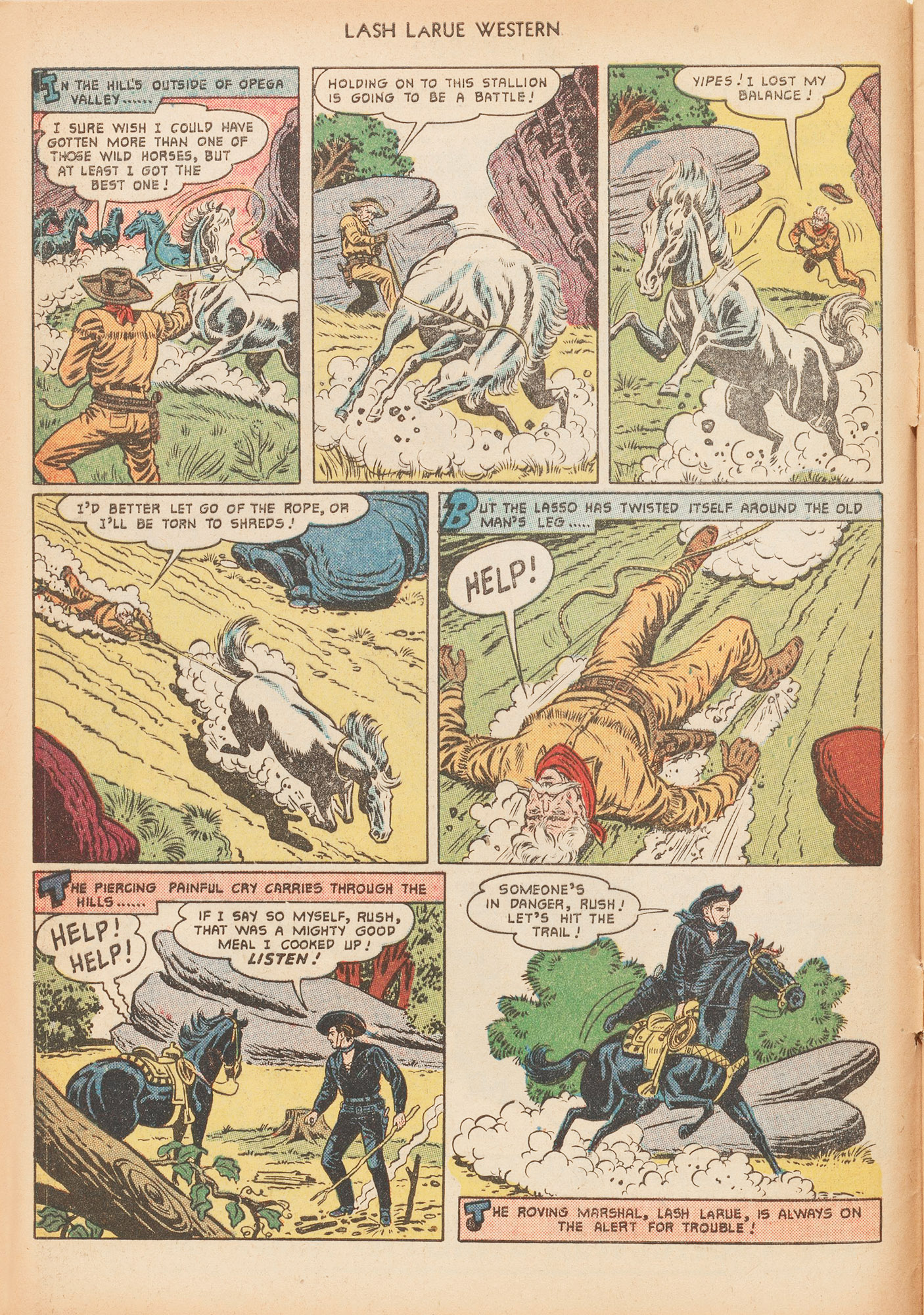Read online Lash Larue Western (1949) comic -  Issue #16 - 4
