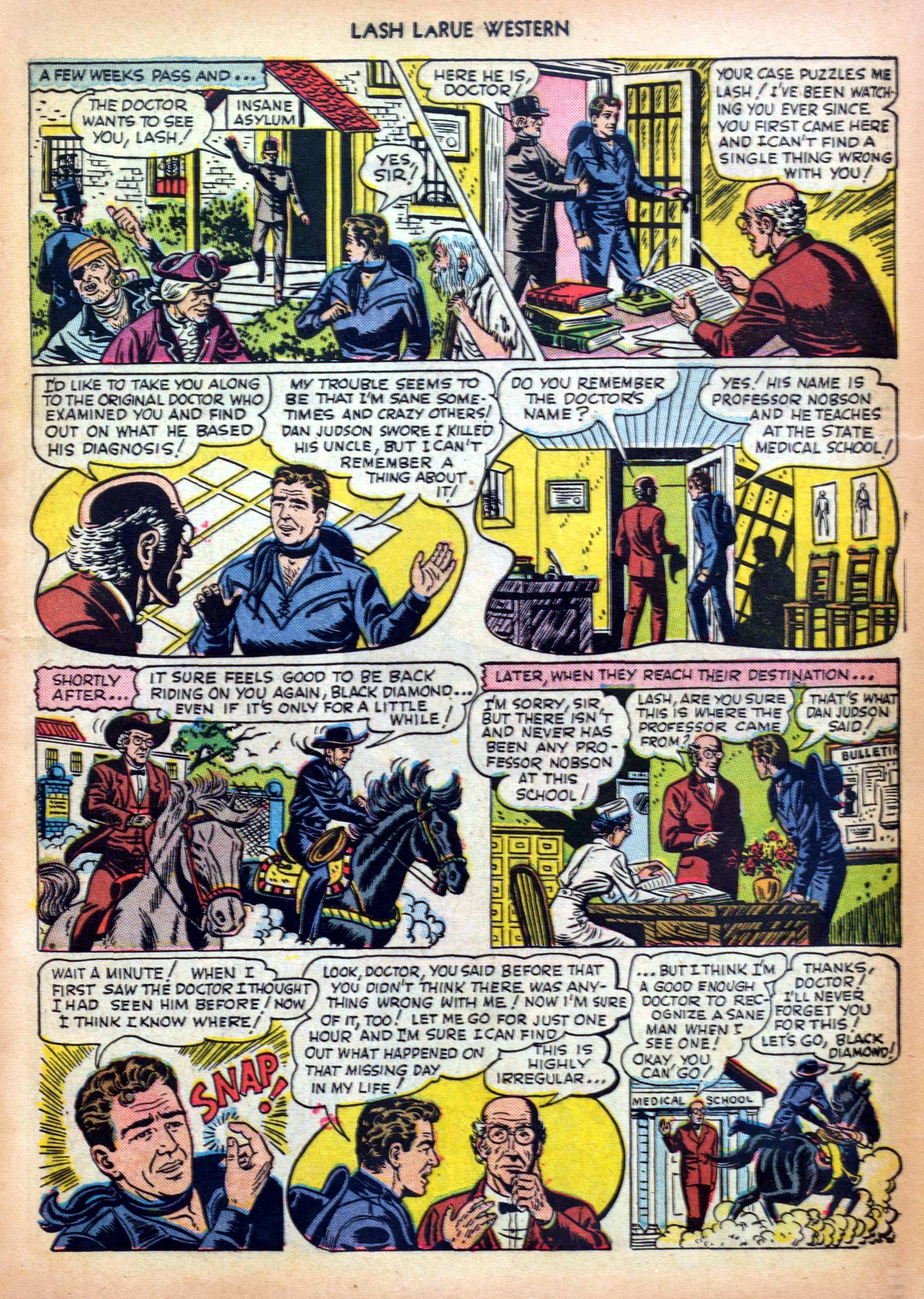 Read online Lash Larue Western (1949) comic -  Issue #5 - 9