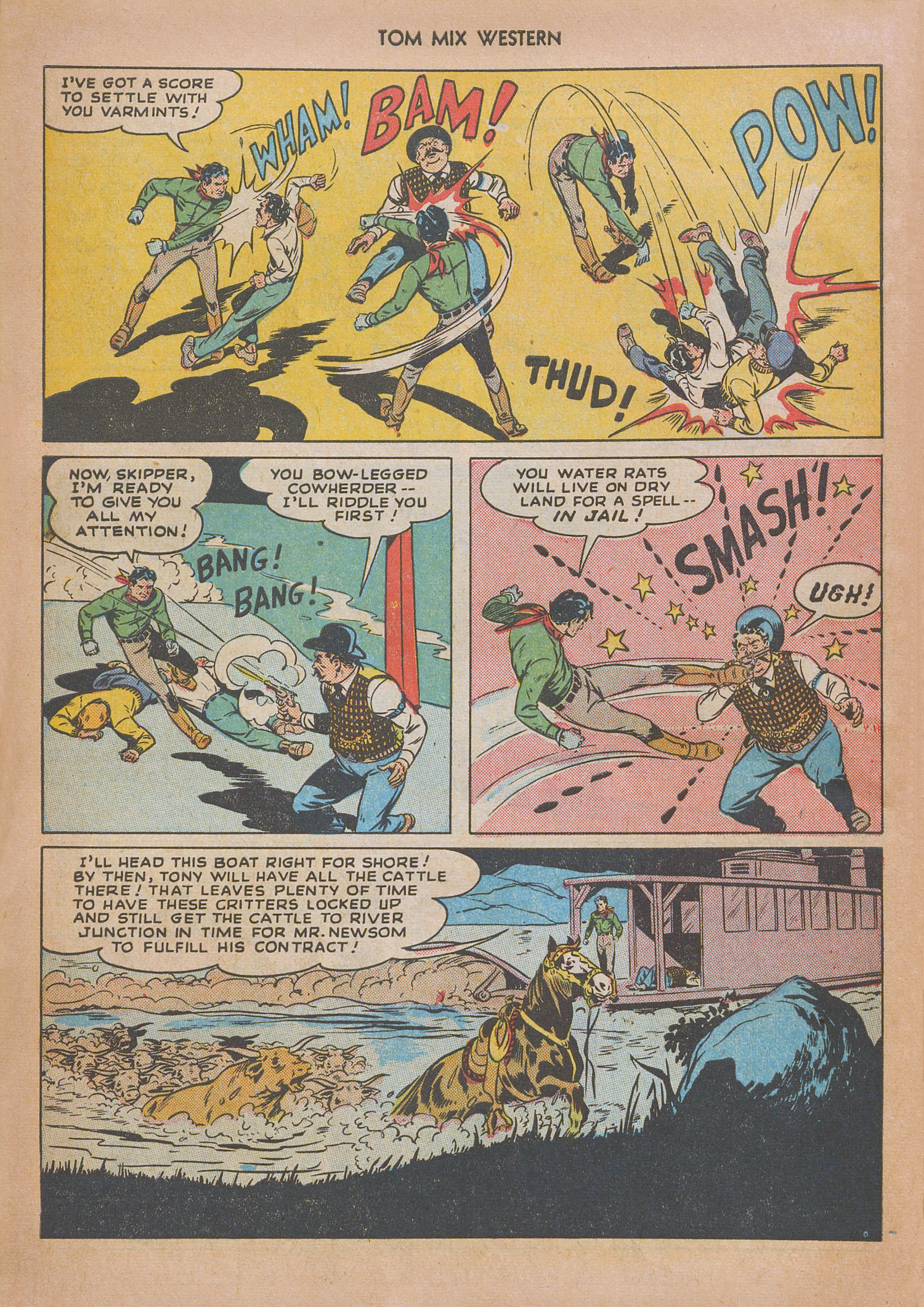 Read online Tom Mix Western (1948) comic -  Issue #13 - 32