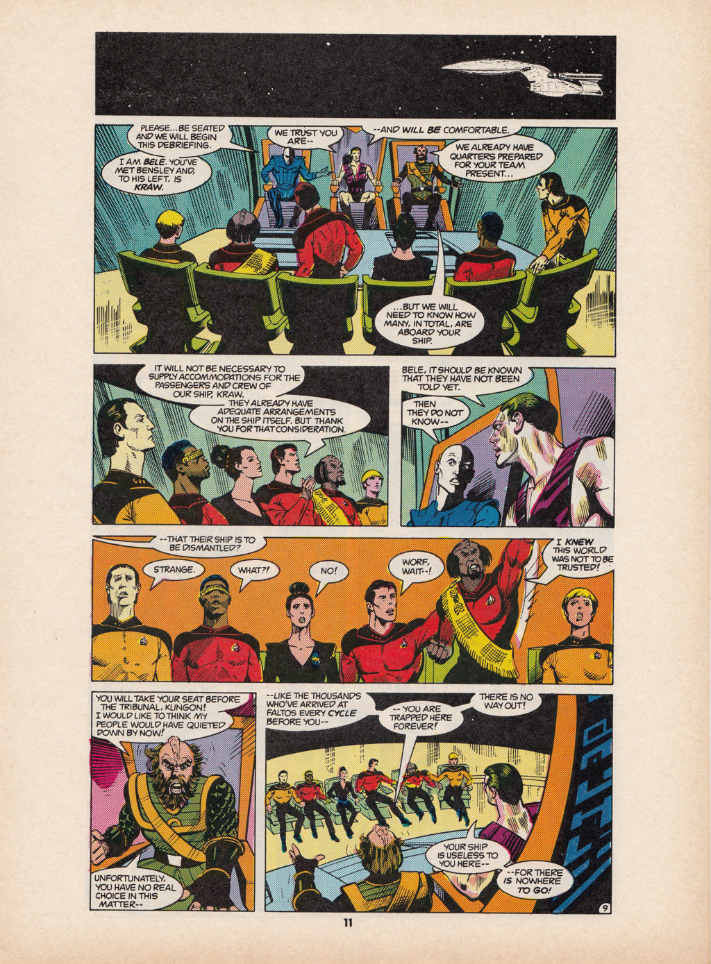 Read online Star Trek The Next Generation (1990) comic -  Issue #7 - 11