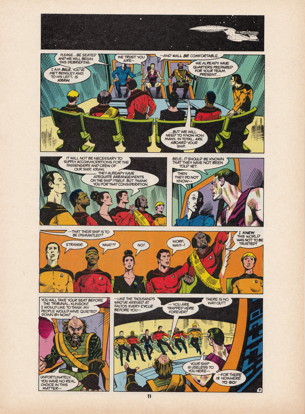Read online Star Trek The Next Generation (1990) comic -  Issue #7 - 11