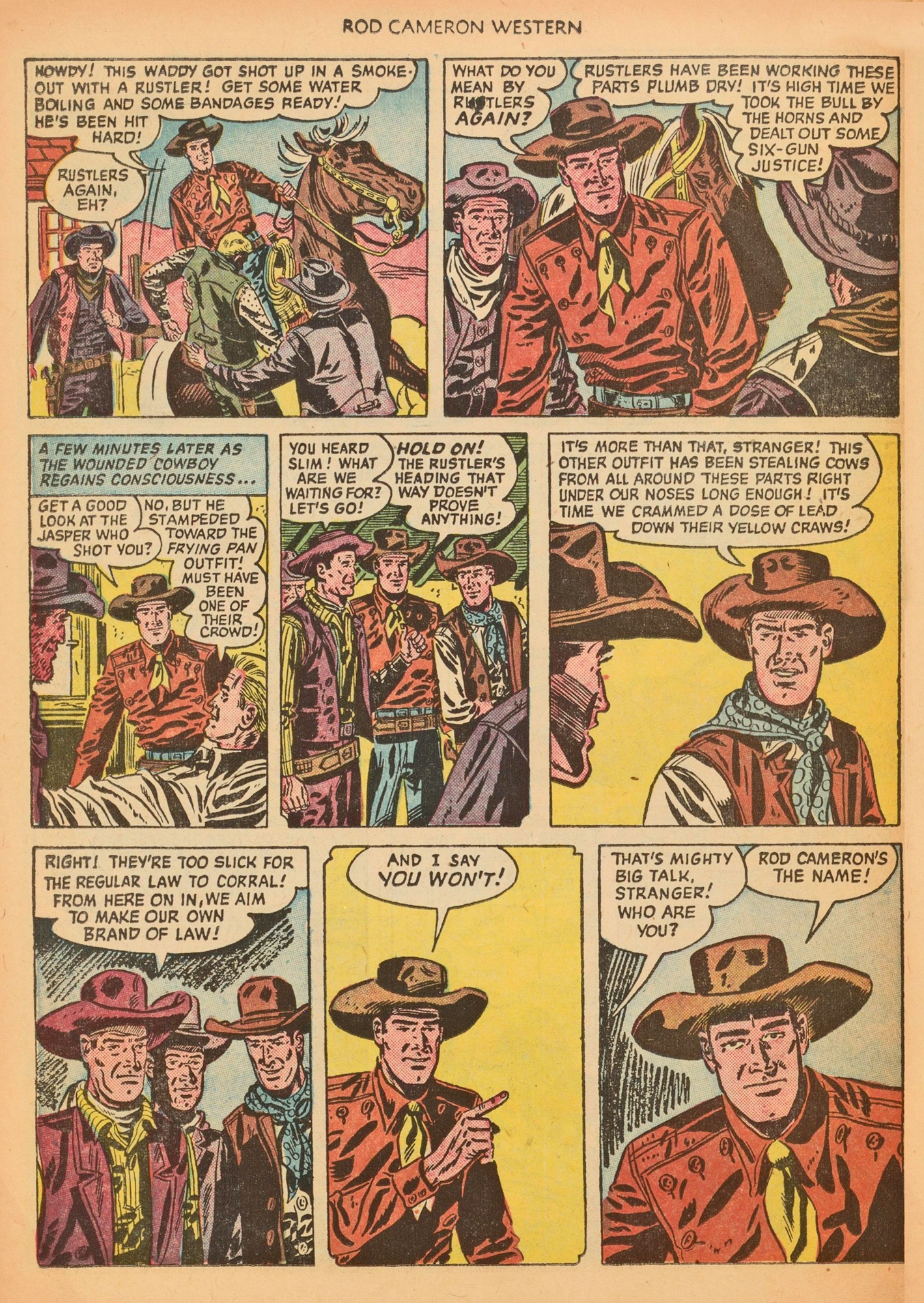 Read online Rod Cameron Western comic -  Issue #9 - 26