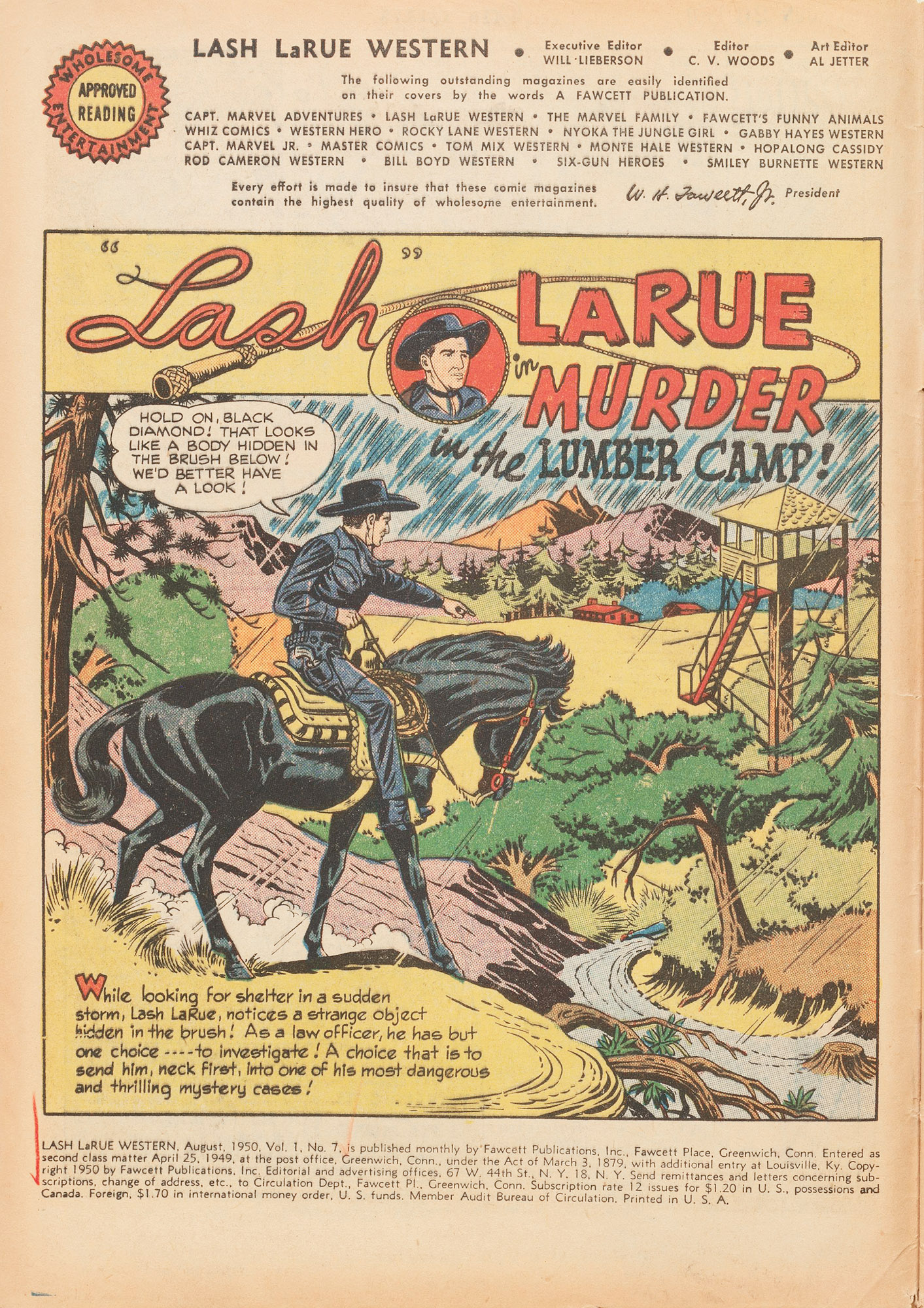 Read online Lash Larue Western (1949) comic -  Issue #7 - 4