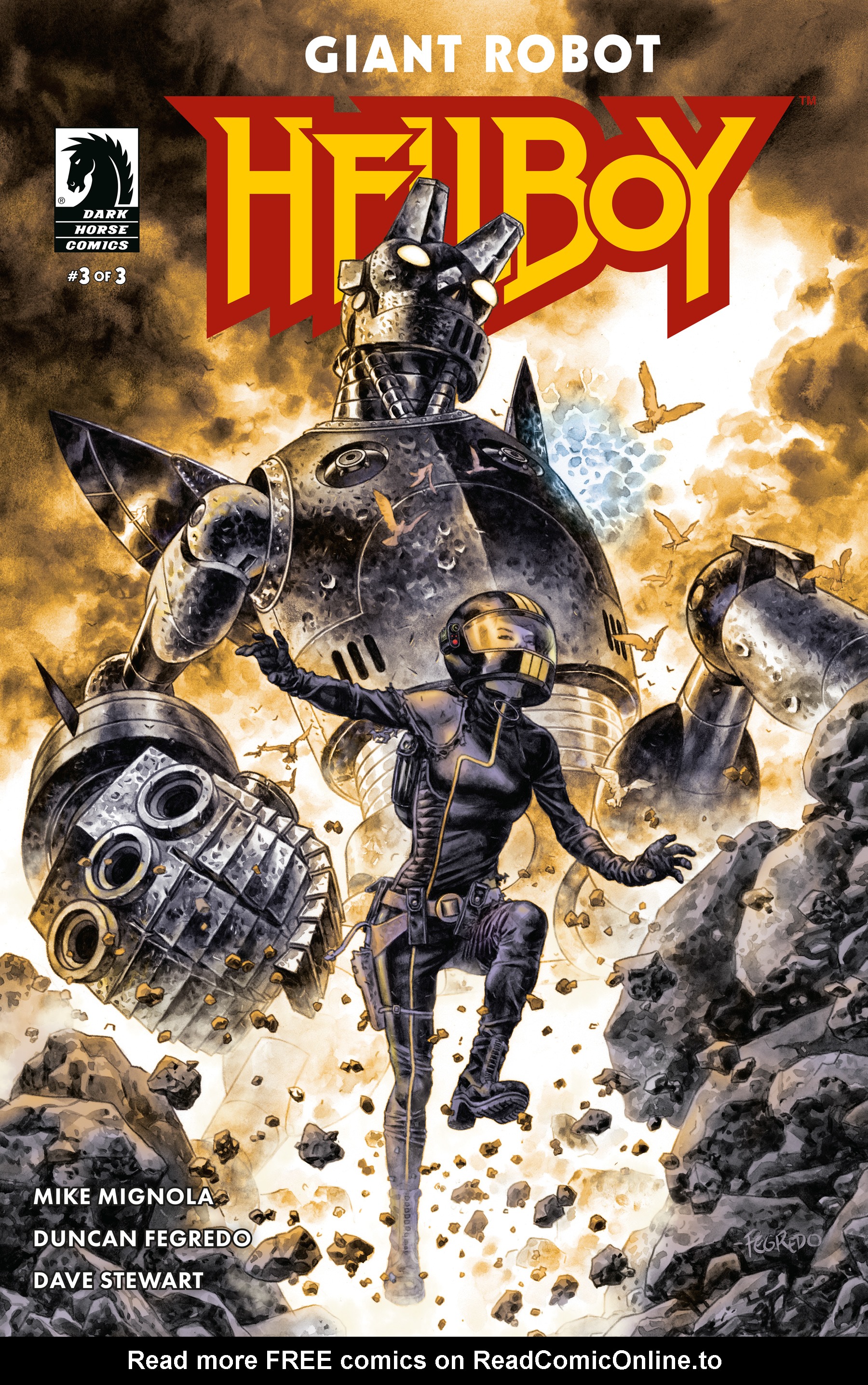 Read online Giant Robot Hellboy comic -  Issue #3 - 1