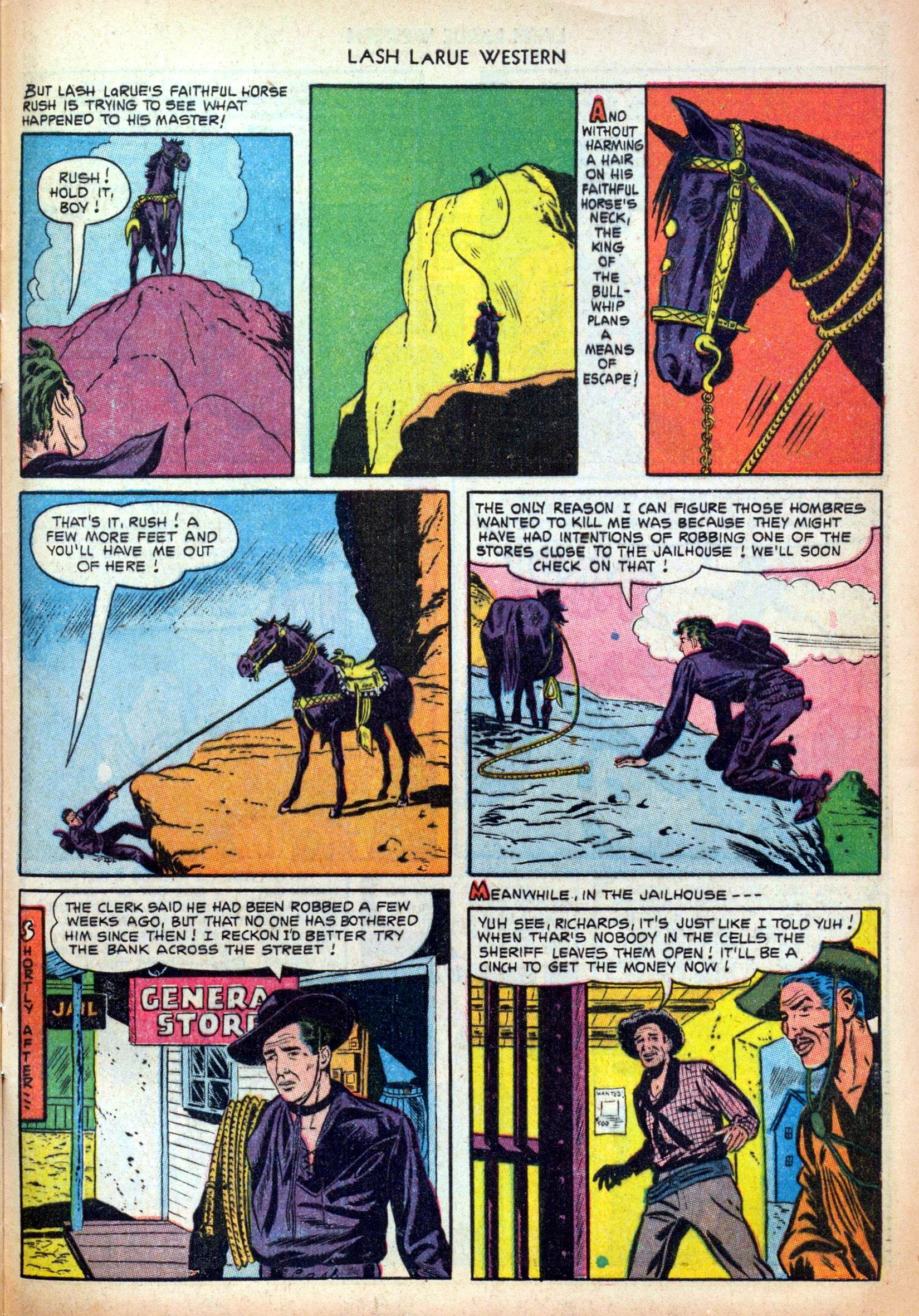 Read online Lash Larue Western (1949) comic -  Issue #38 - 33