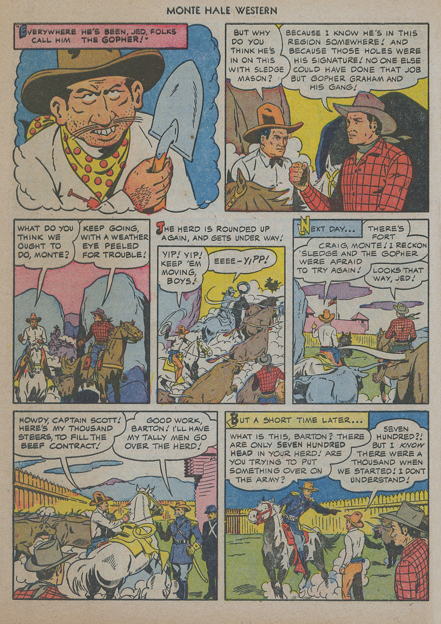 Read online Monte Hale Western comic -  Issue #48 - 22
