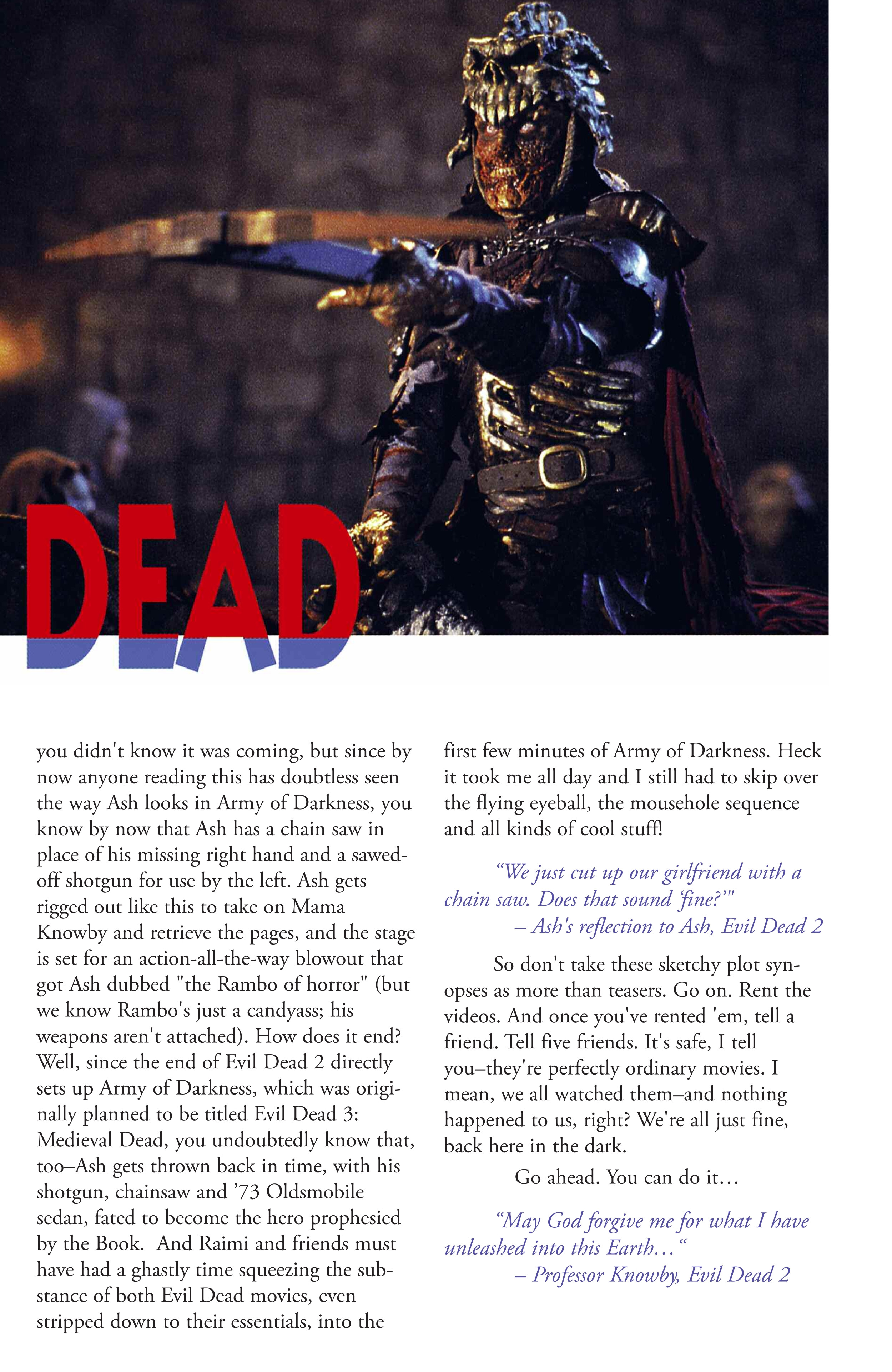 Read online Army of Darkness Movie Adaptation 30th Anniversary comic -  Issue # TPB - 10