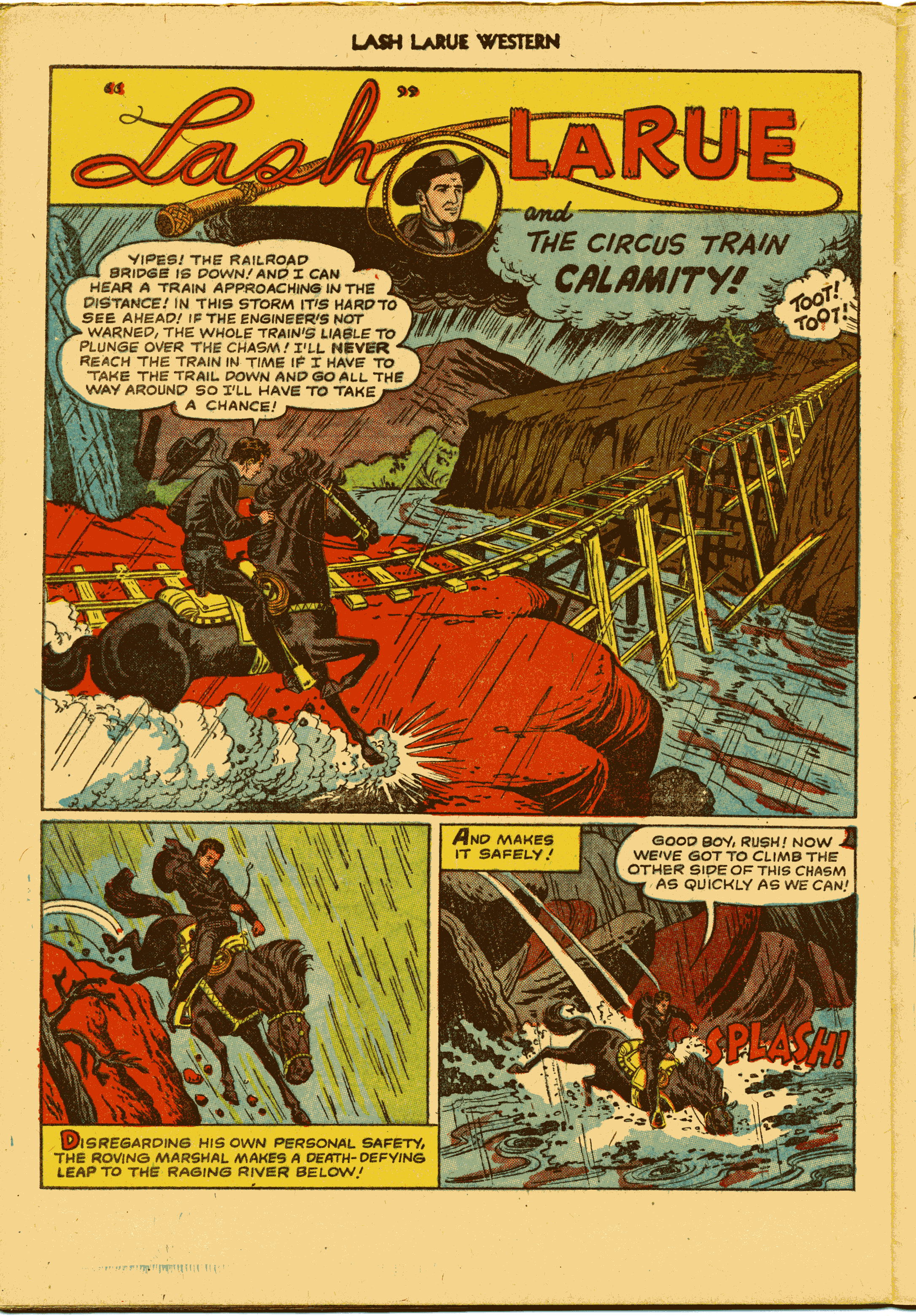 Read online Lash Larue Western (1949) comic -  Issue #27 - 28