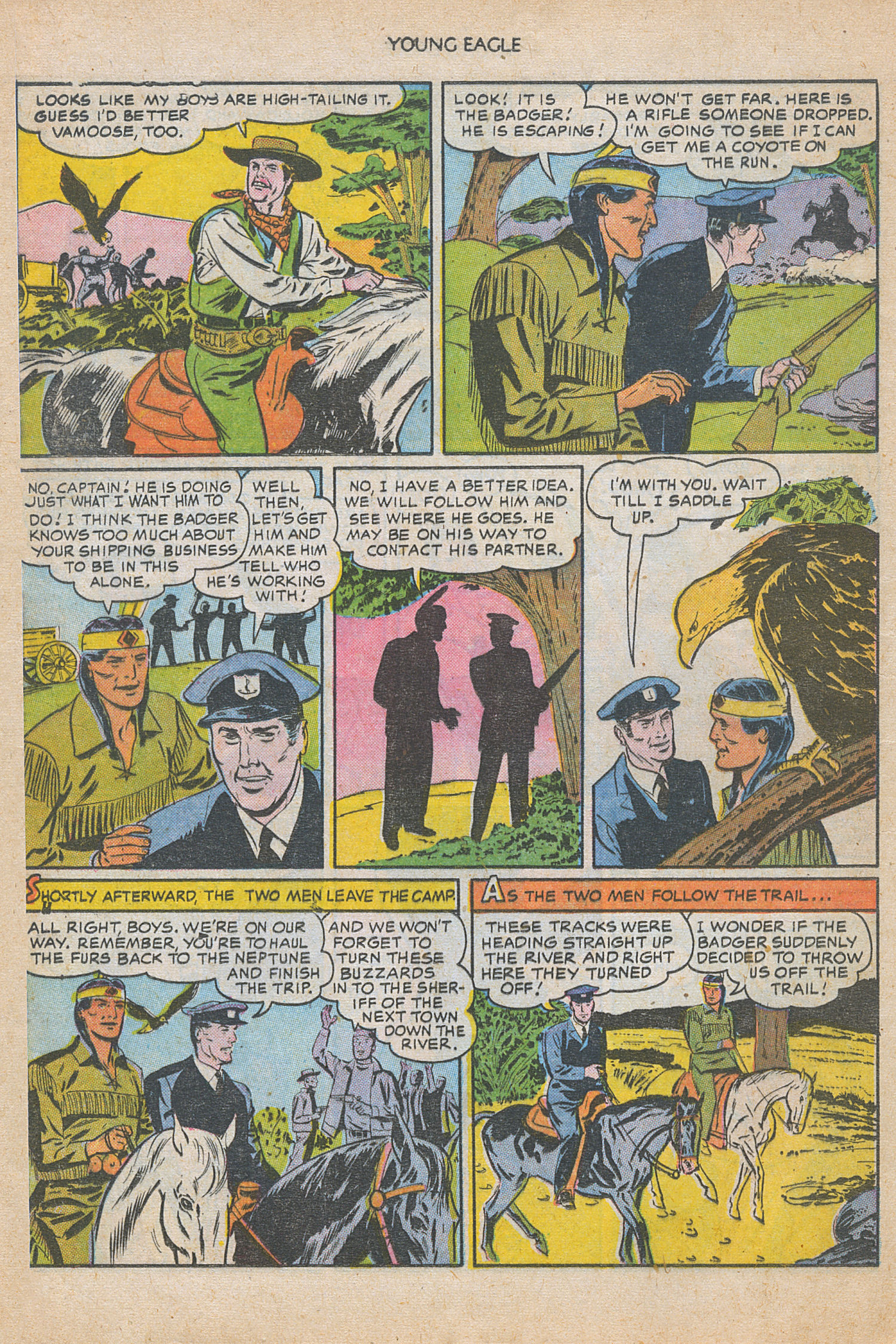 Read online Young Eagle comic -  Issue #5 - 14