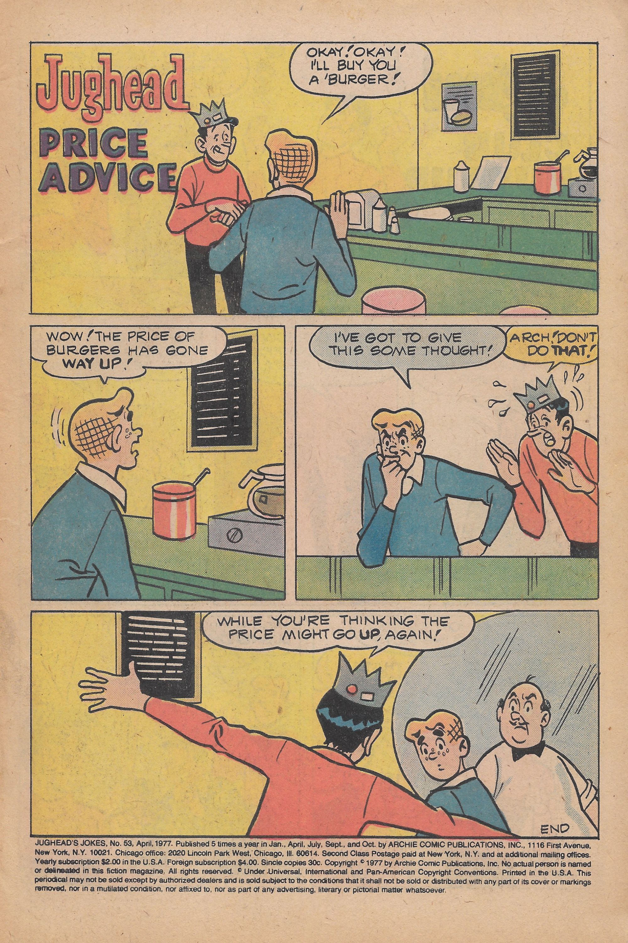 Read online Jughead's Jokes comic -  Issue #53 - 3